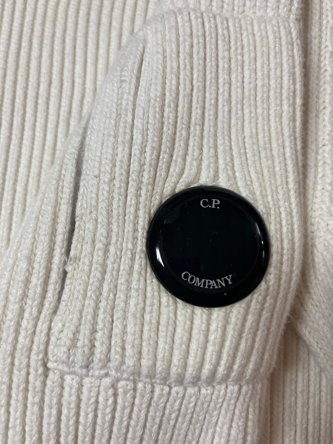 [54] 23fw cp컴퍼니 풀 립 크루넥 점퍼 거즈 화이트 상품이미지8