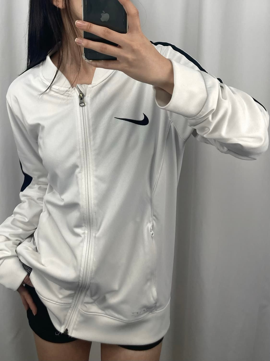 나이키 드라이핏 사이드라인 화이트 트랙탑 져지 상품이미지1