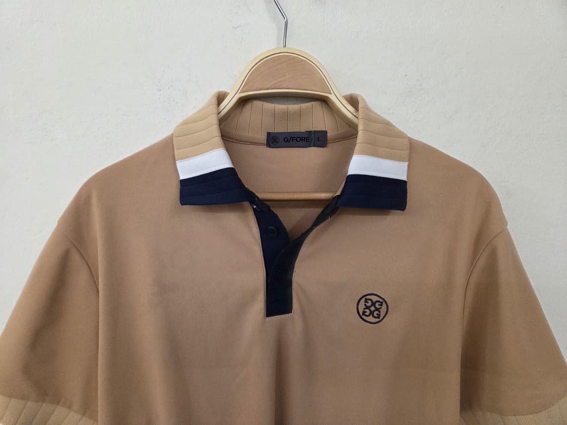 지포어 골프 반팔 카라티 L 베이지 상품이미지2