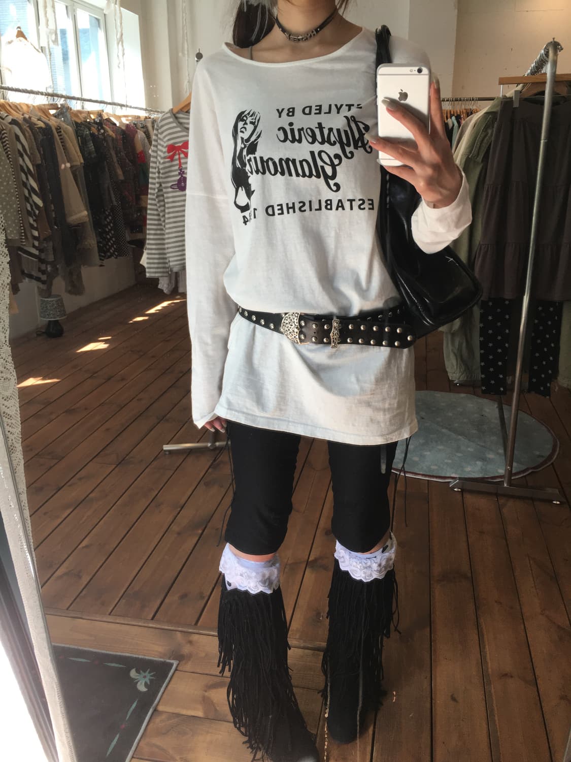 히스테릭글래머 히스걸 화이트 원피스 상품이미지1