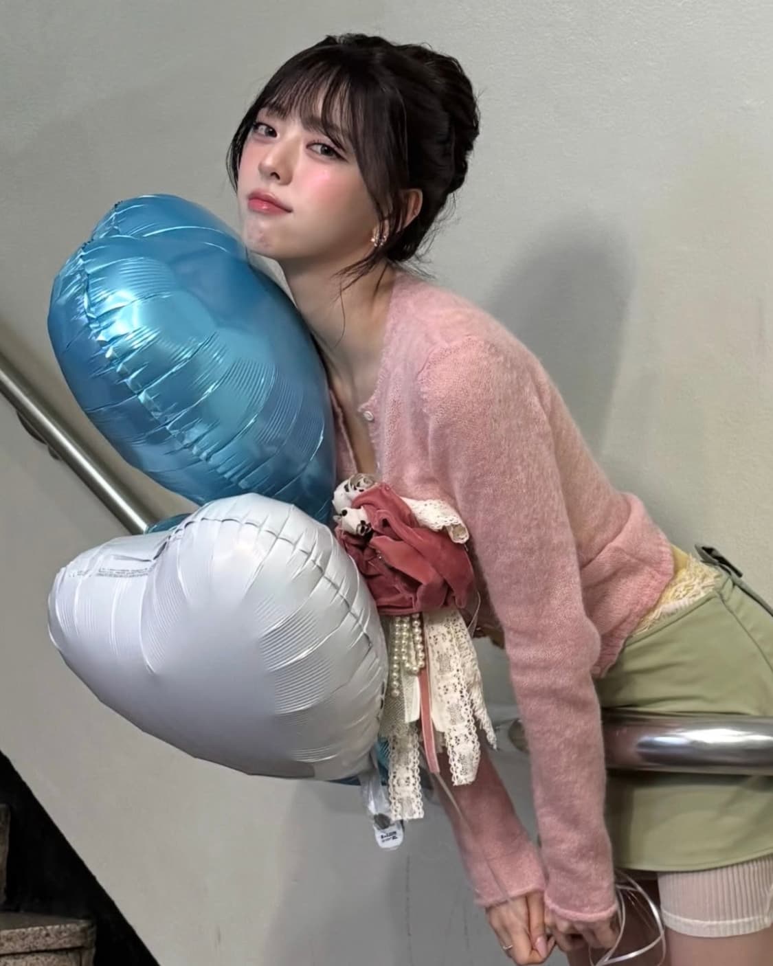 [M]팔로마울 Tantal 모헤어 가디건/핑크 상품이미지3