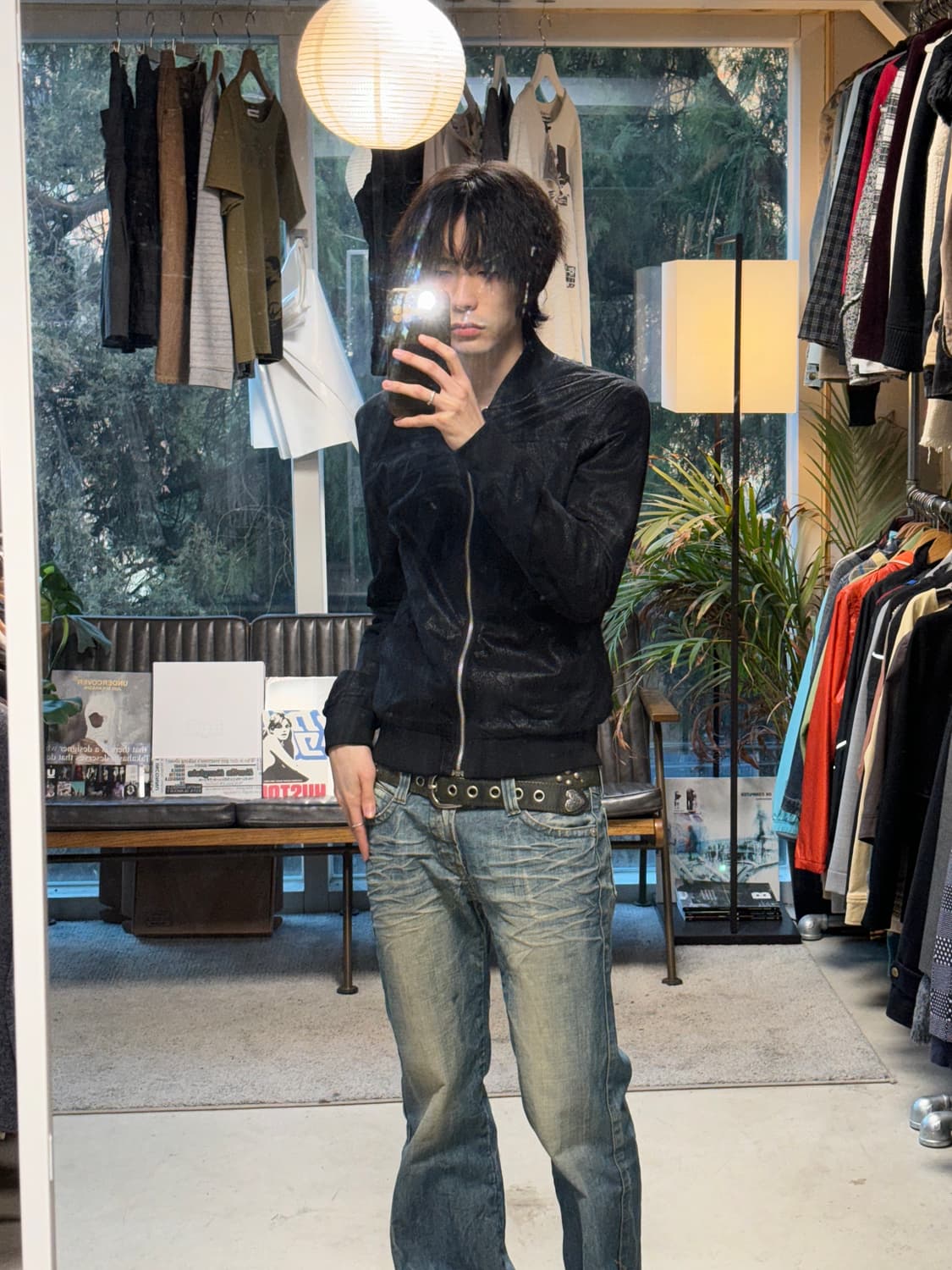 Hare 코티드 봄버자켓 상품이미지3