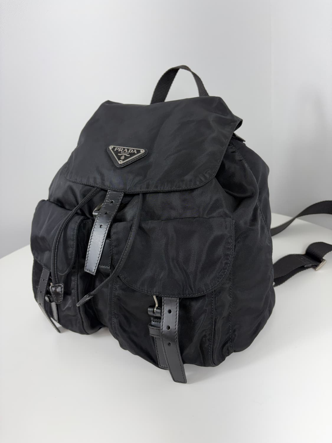 프라다 나일론 투포켓 미듐 백팩 상품이미지2