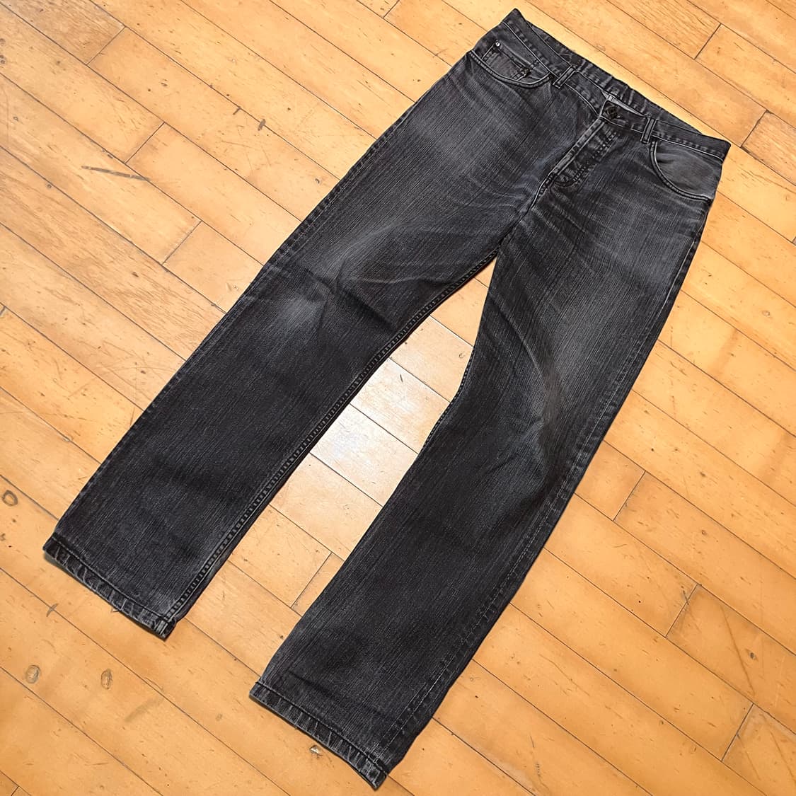 Levis 리바이스 90s 미국판 501 빈티지 그레이흑청 팬츠 33-4 상품이미지1