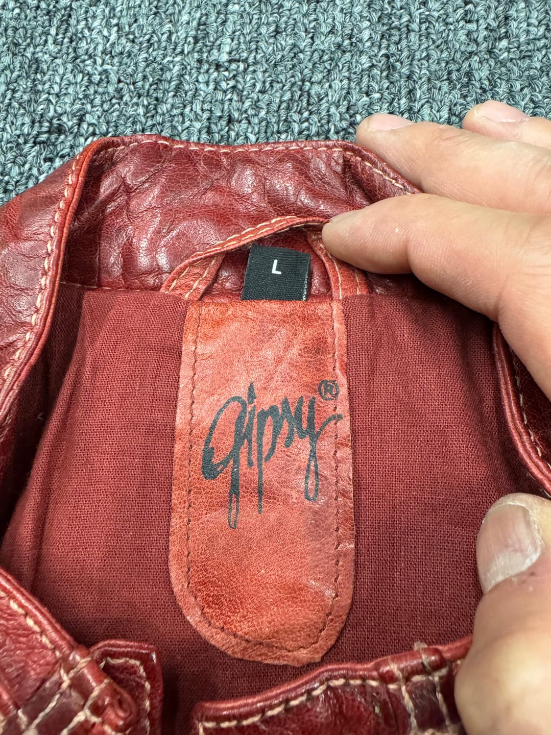 Gipsy 빈티지 여성 라이더 가죽자켓 상품이미지3