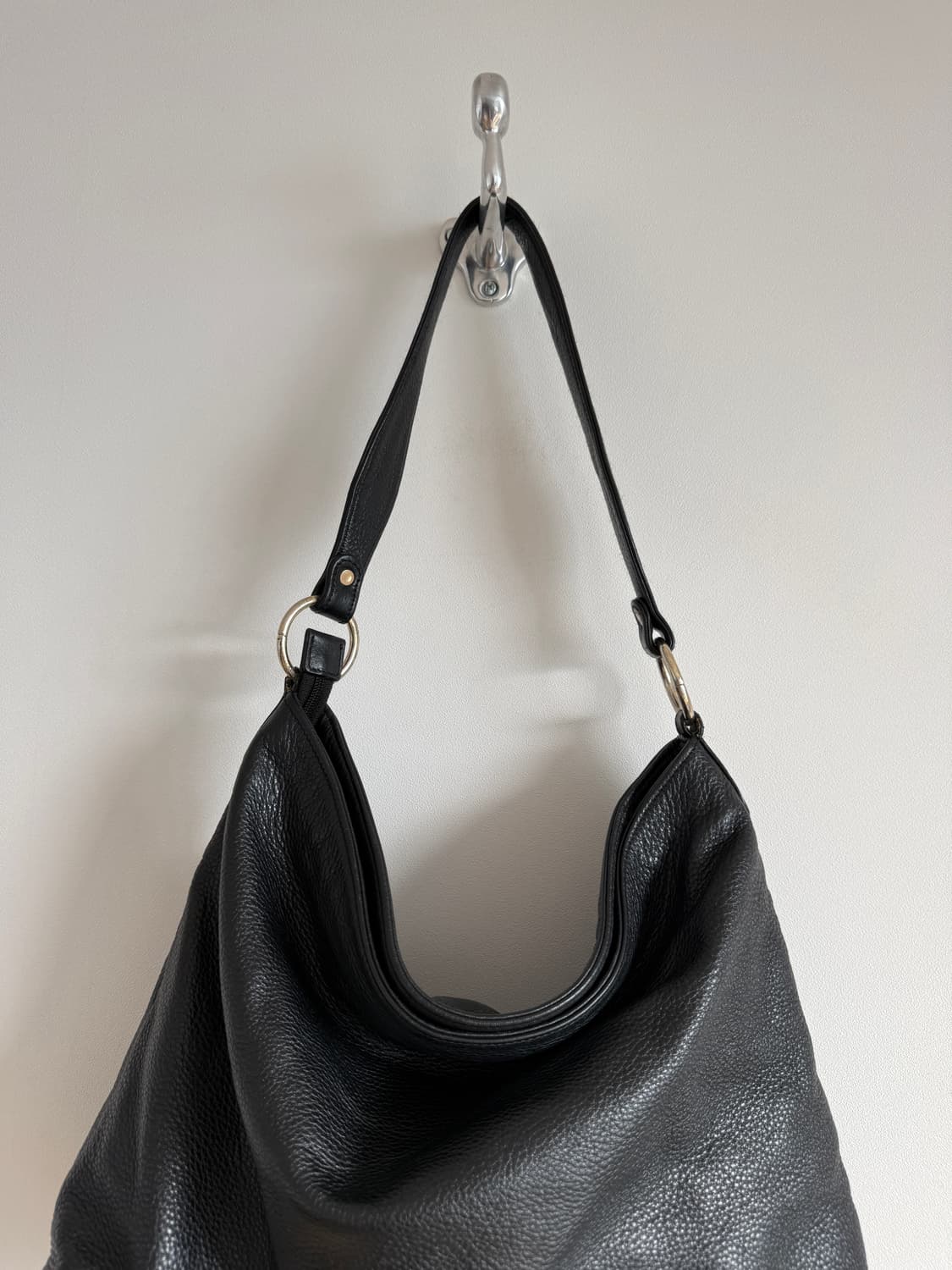 Pre owned 레더 호버 숄더백 상품이미지3