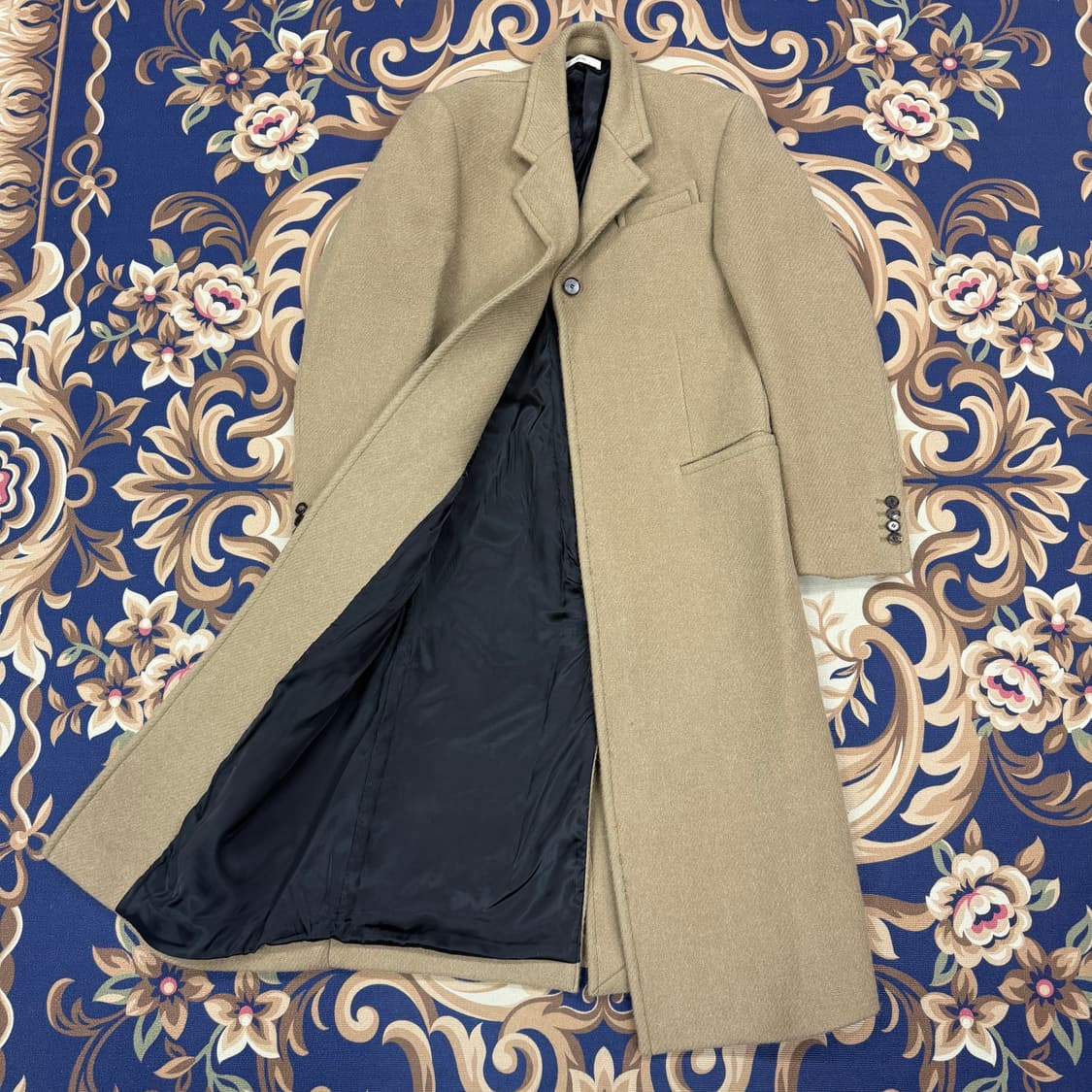 (XS)렉토 Recto 울 알파카 롱코트(베이지) 상품이미지3