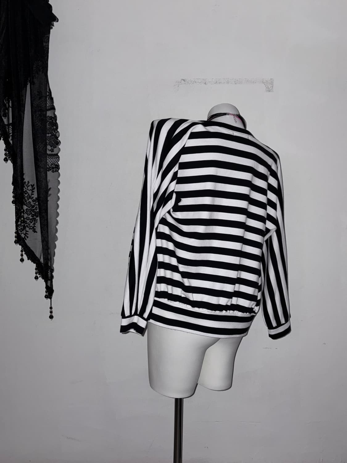 해골 스트라이프 가디건 스컬 이모키드 씬키드 emo scene 키치갸루 상품이미지4