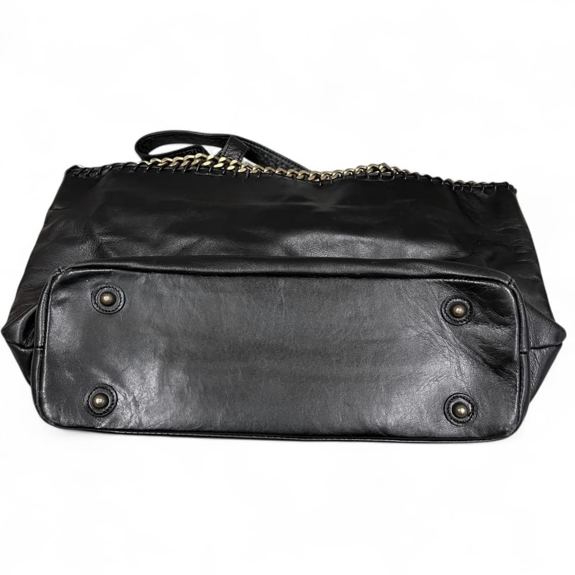 장폴고티에 골드체인 소가죽 토트백 y2k 상품이미지3