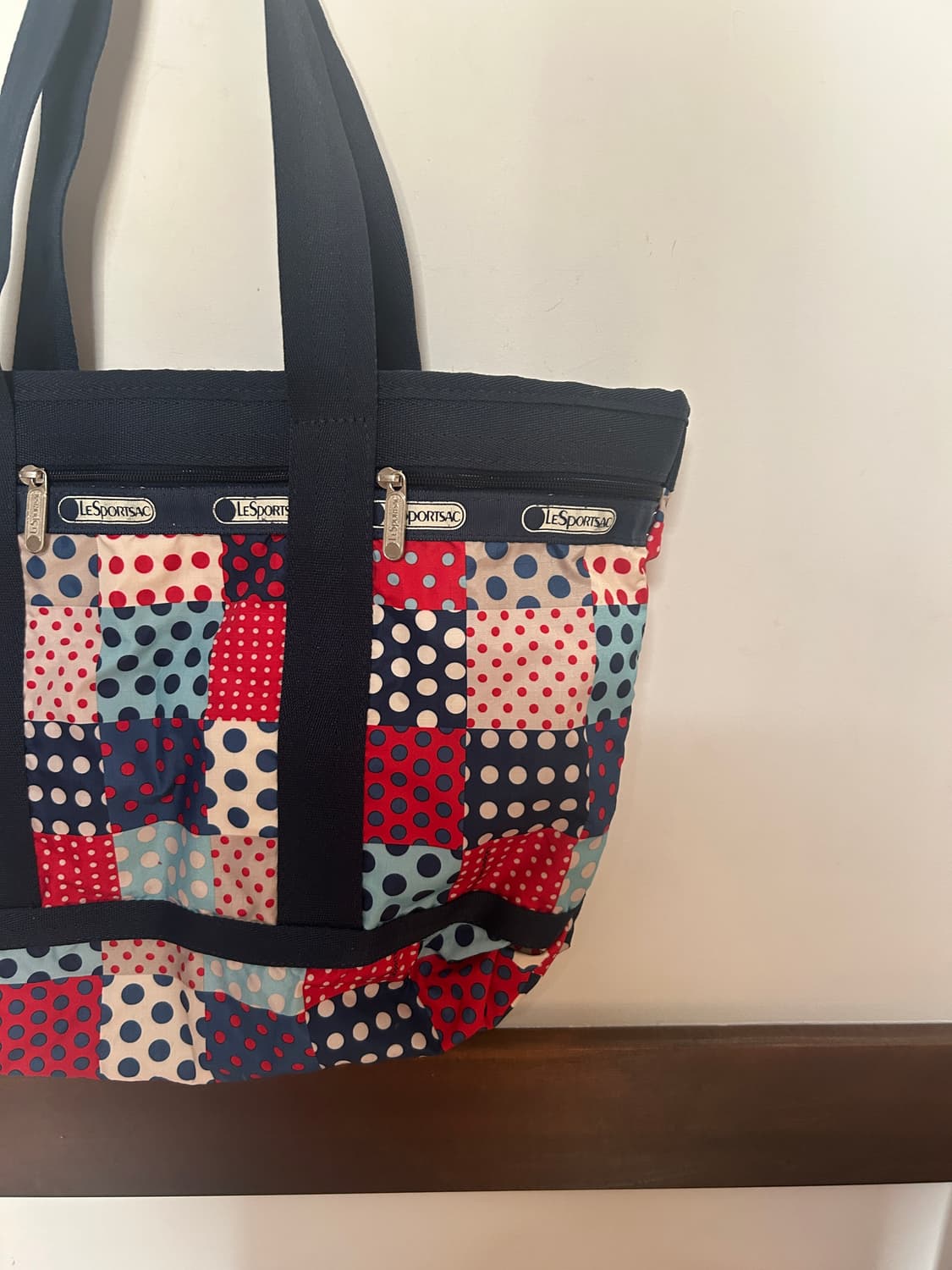 레스포삭 땡땡이 토트백  상품이미지3