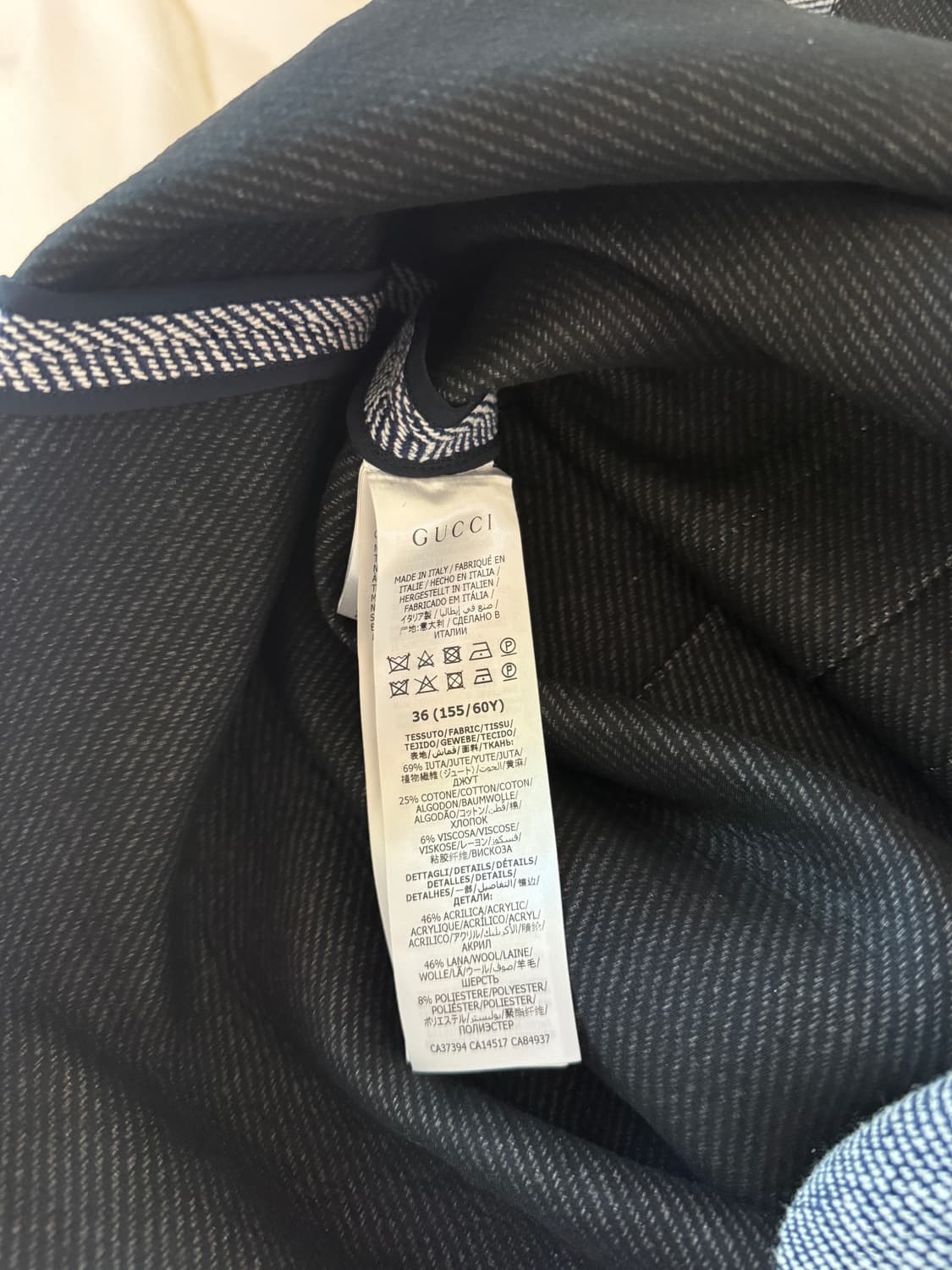 구찌 울 혼방 플리츠 스커트 36 상품이미지5