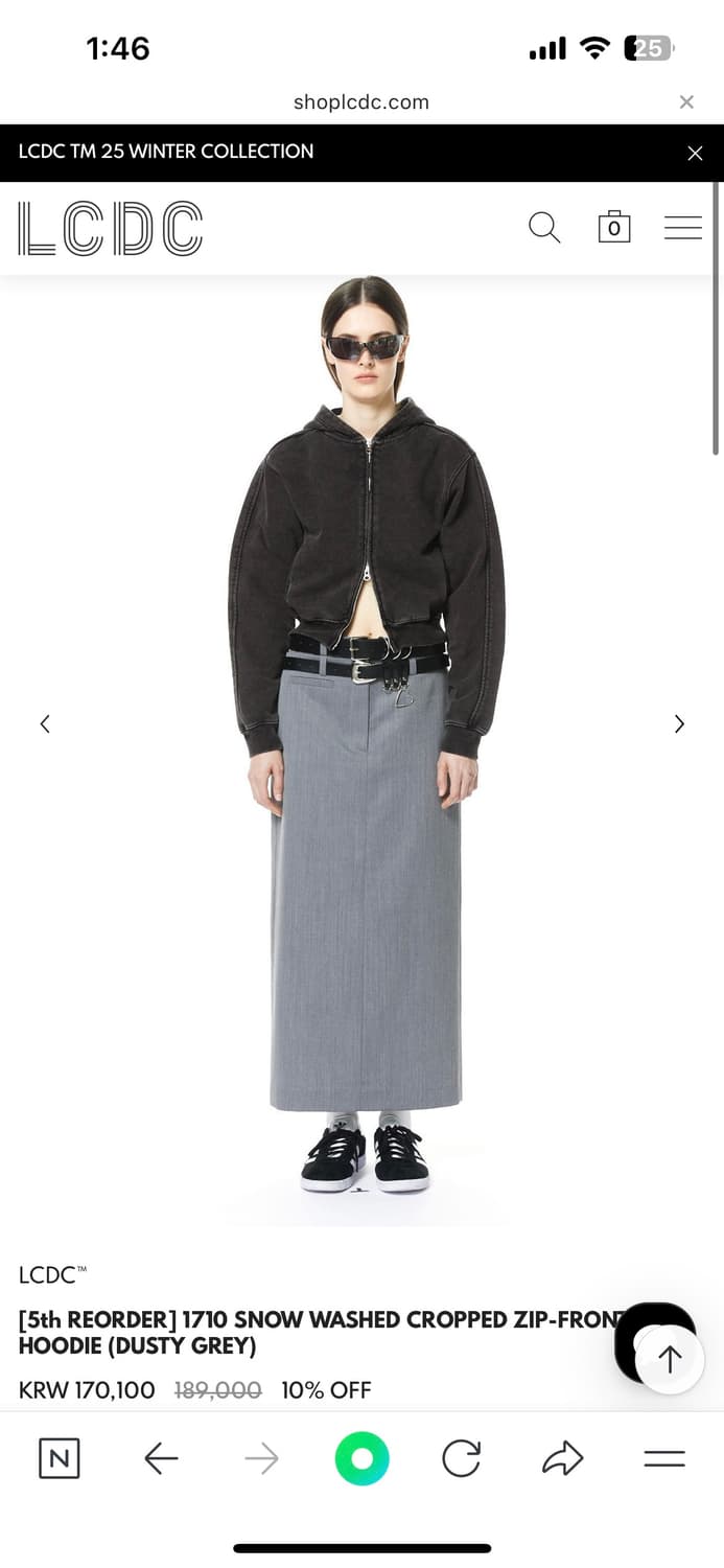 Lcdc 크롭후드집업 상품이미지2