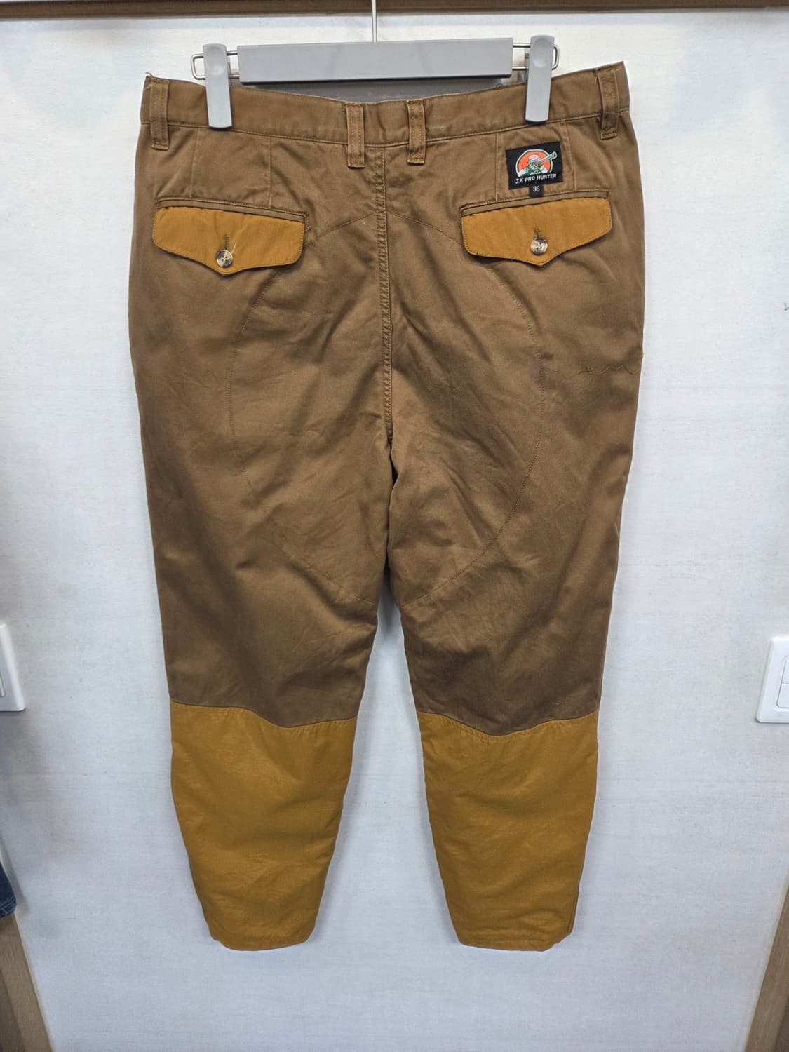 빈티지 배색 헌팅 코튼 팬츠 33 34 상품이미지2