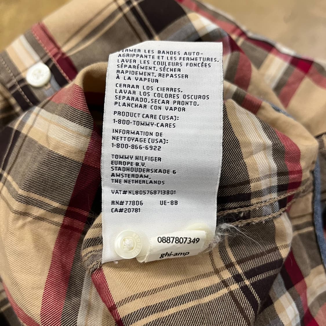 [정품/XS] 타미힐피거 체크 셔츠 빈티지핏 b15 상품이미지6