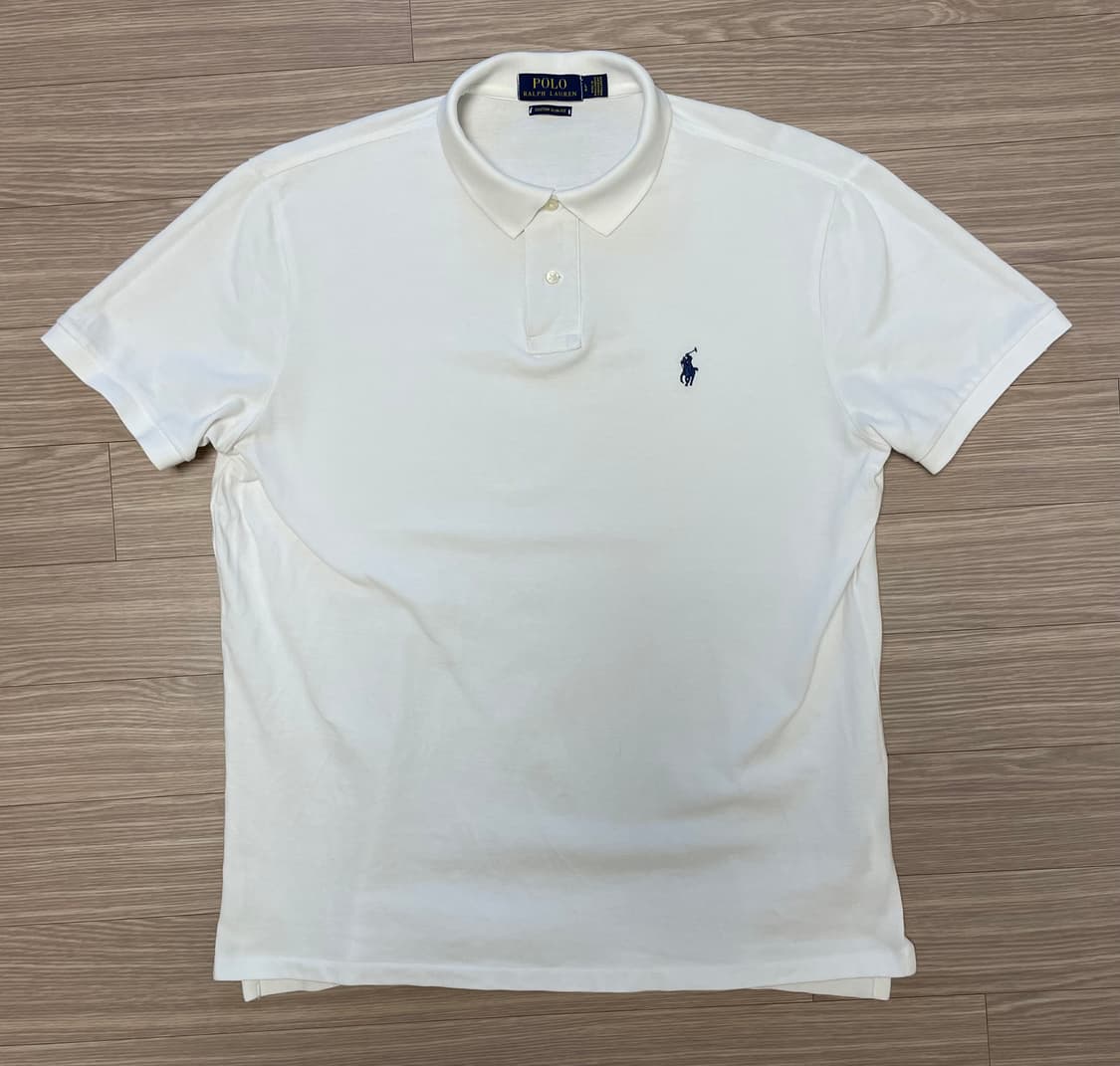 [폴로 랄프로렌] 화이트 폴로 셔츠(L) 상품이미지2