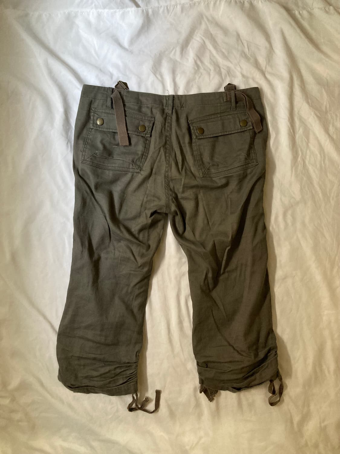 camo shirring cargo pants 상품이미지2