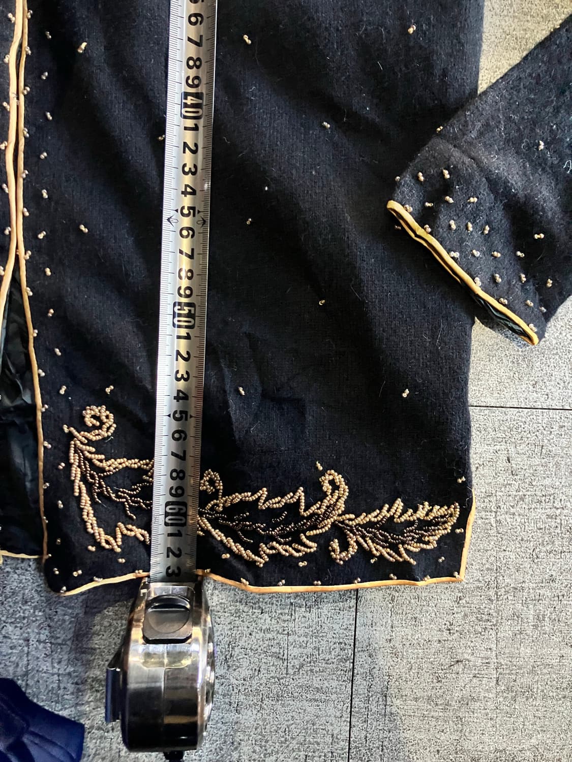 일본빈티지 오리엔탈보헤미안 큐빅명화 노르딕 넥가디건자켓 상품이미지3