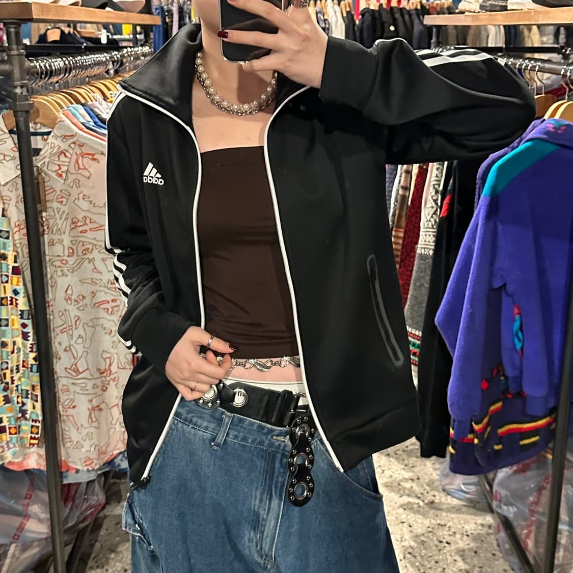 아디다스 스포츠 A1 3SKN TTOP 빅카라 져지 집 상품이미지2