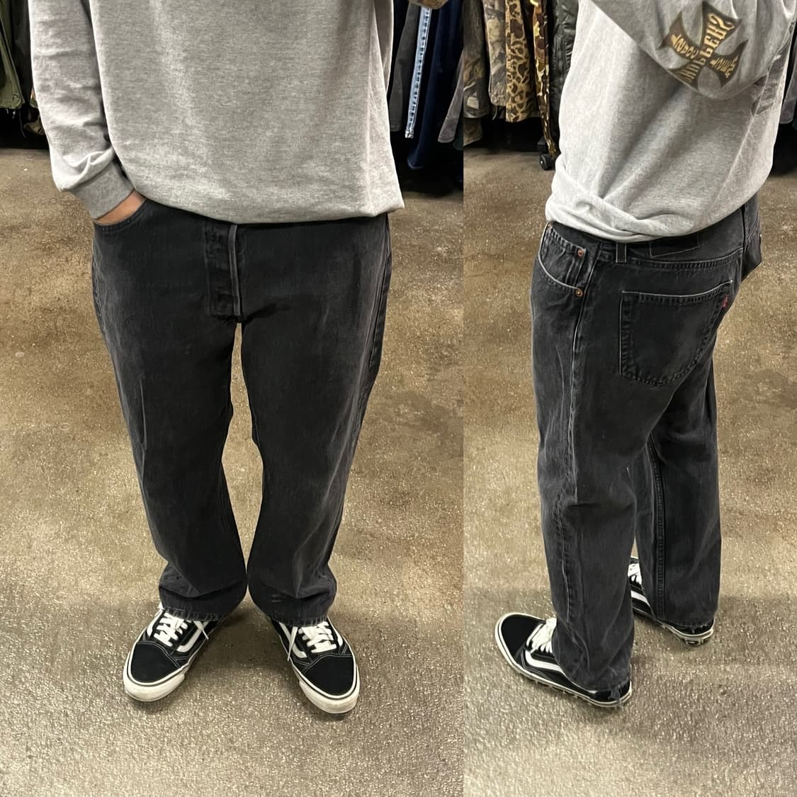 90s 리바이스501 블랙진 (34“) 상품이미지7