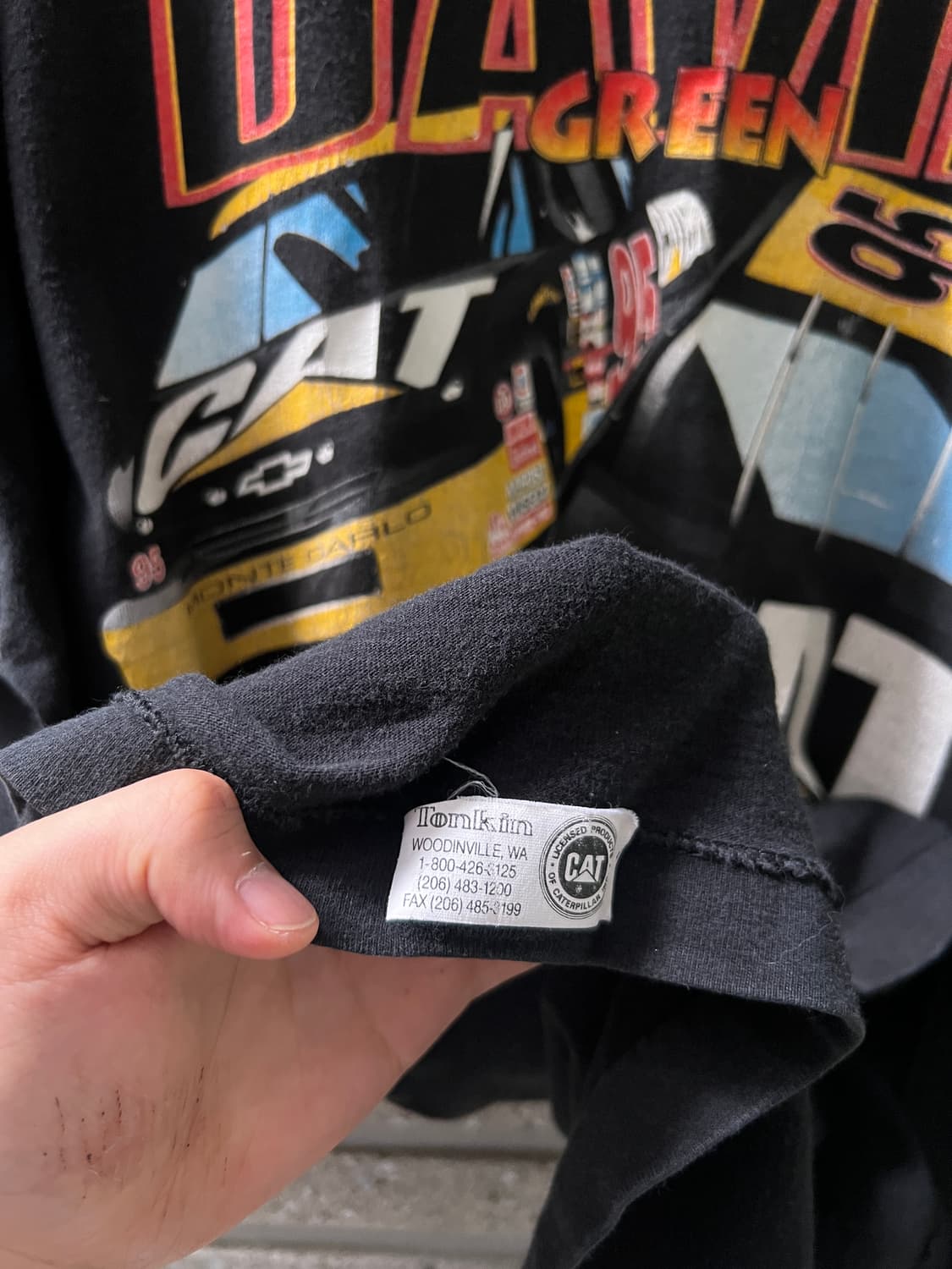 [2XL]90's Made in USA CAT 레이싱 싱글스티치 티셔츠 상품이미지5