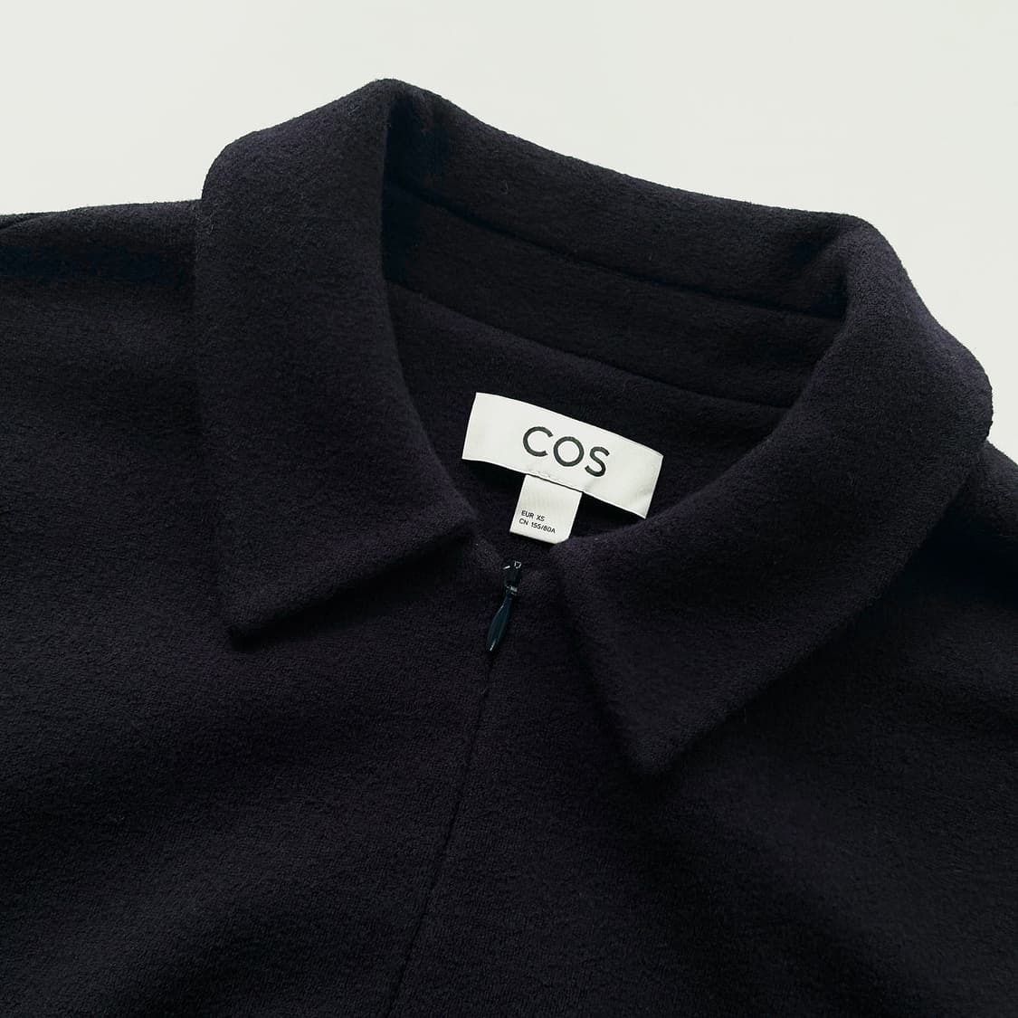 코스 COS 네이비 보일드 울 집업 상품이미지4