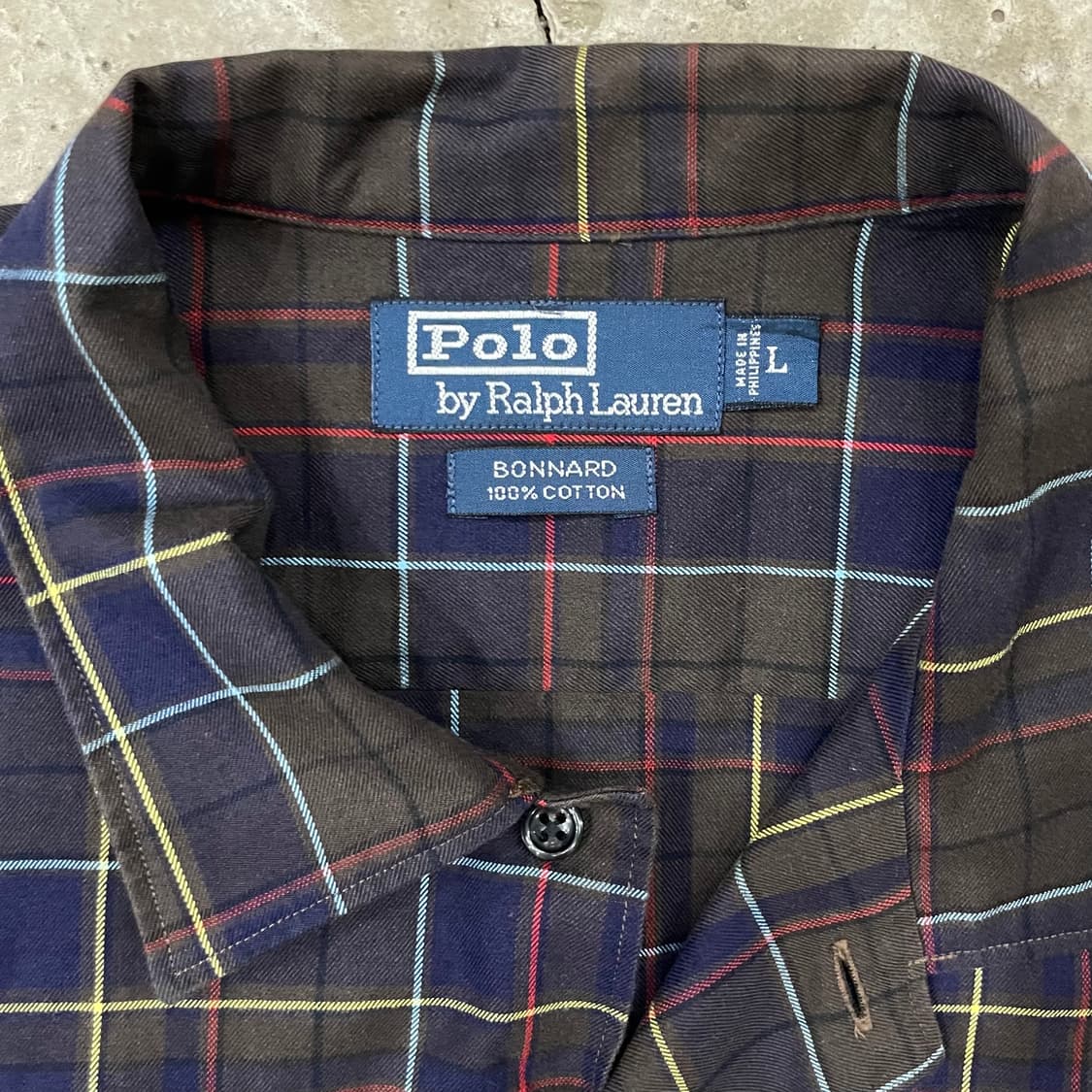 90's 폴로 보나드 셔츠 L 상품이미지6