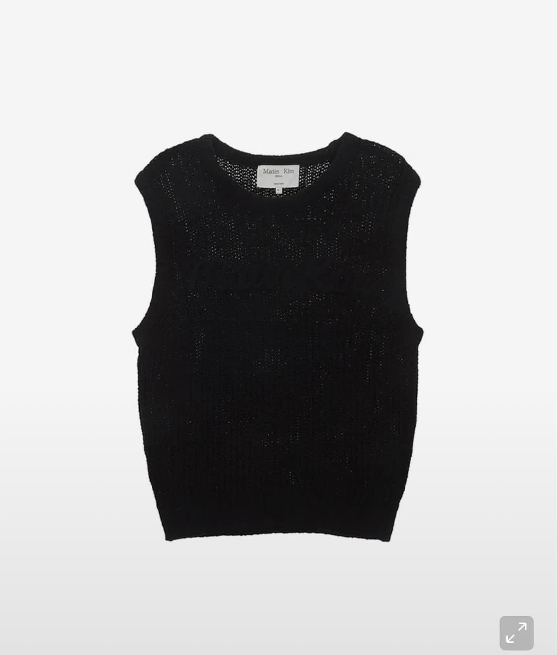 BIG LOGO KNIT VEST FOR WOMEN IN BLACK  상품이미지1