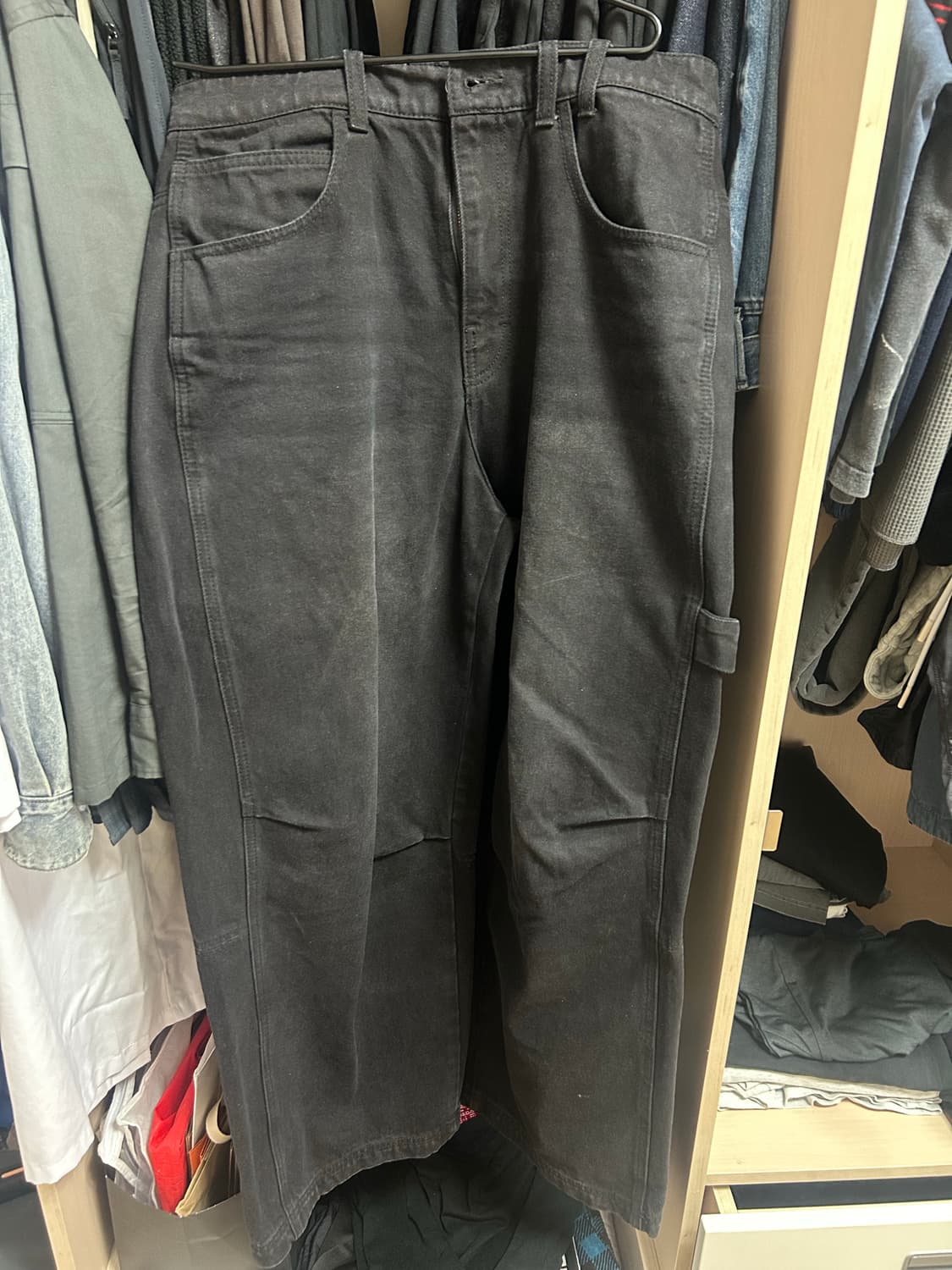 ETCE (BASE) CARPENTER DENIM PANTS (BLACK 상품이미지2