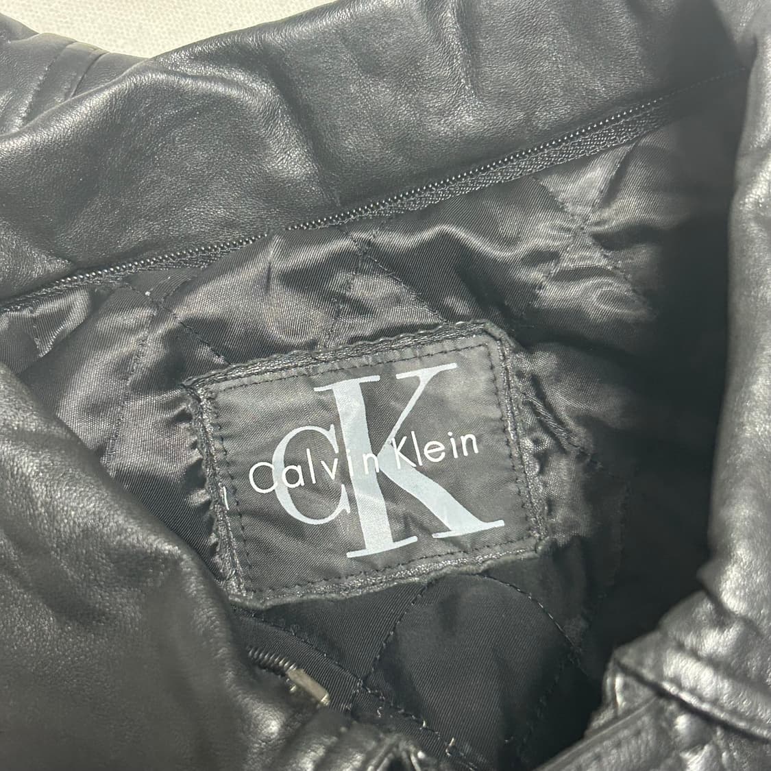 105 켈빈 클라인 가죽 자켓 상품이미지4