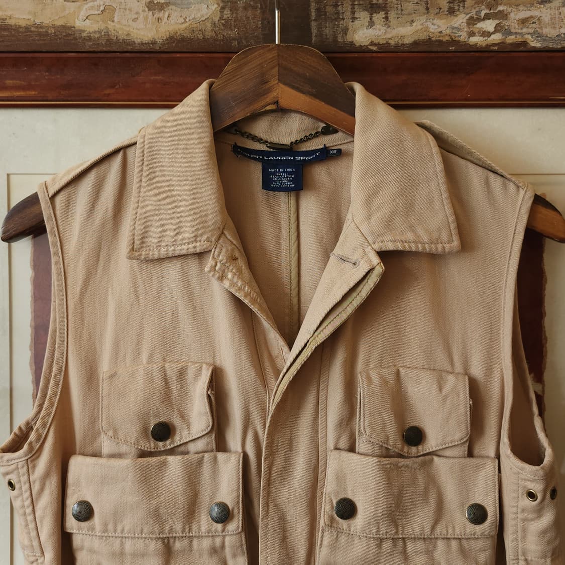 00년대 폴로 랄프로렌 여성용 사파리 코튼 베스트 XS 상품이미지4