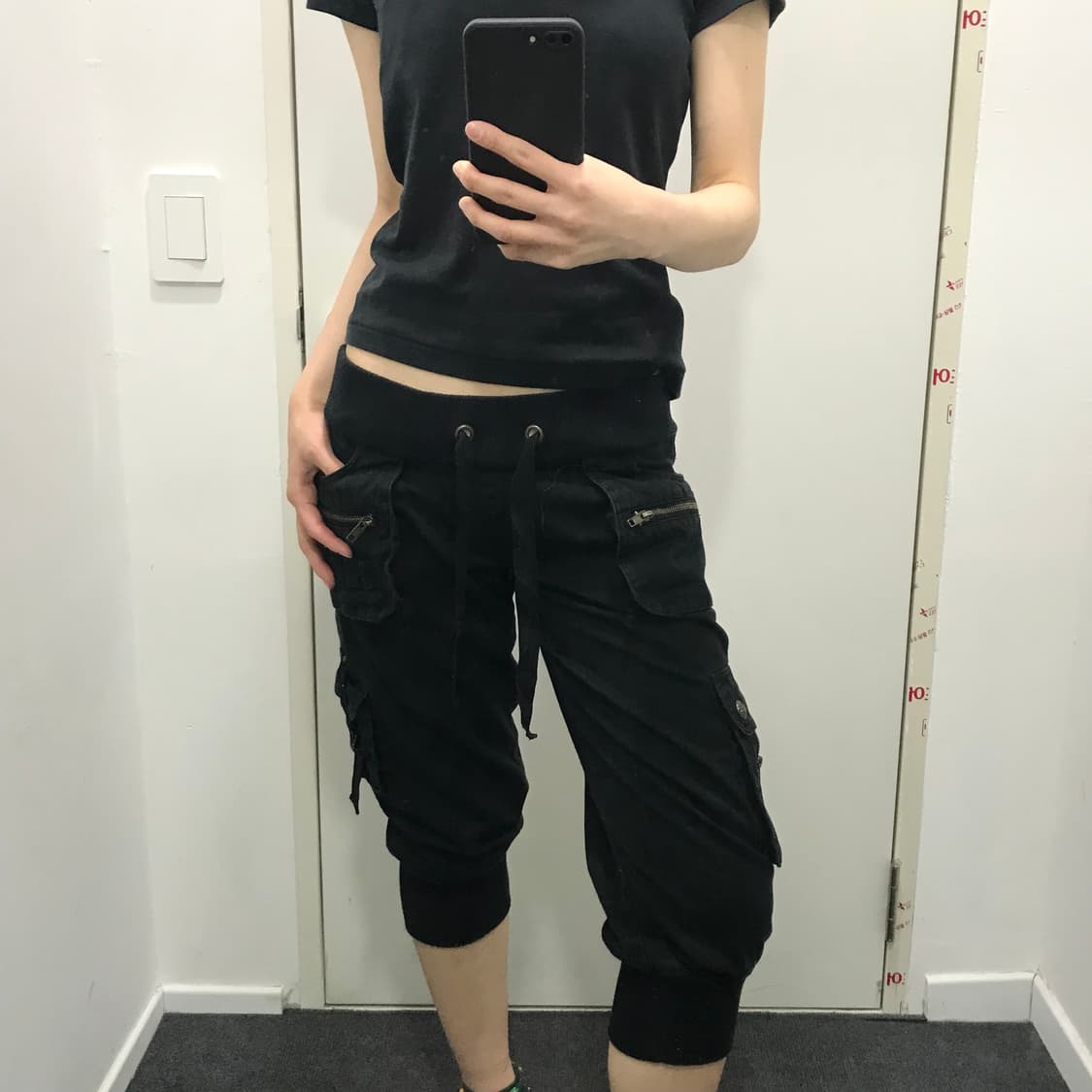 y2k 펑크 카프리 카고 팬츠 상품이미지1