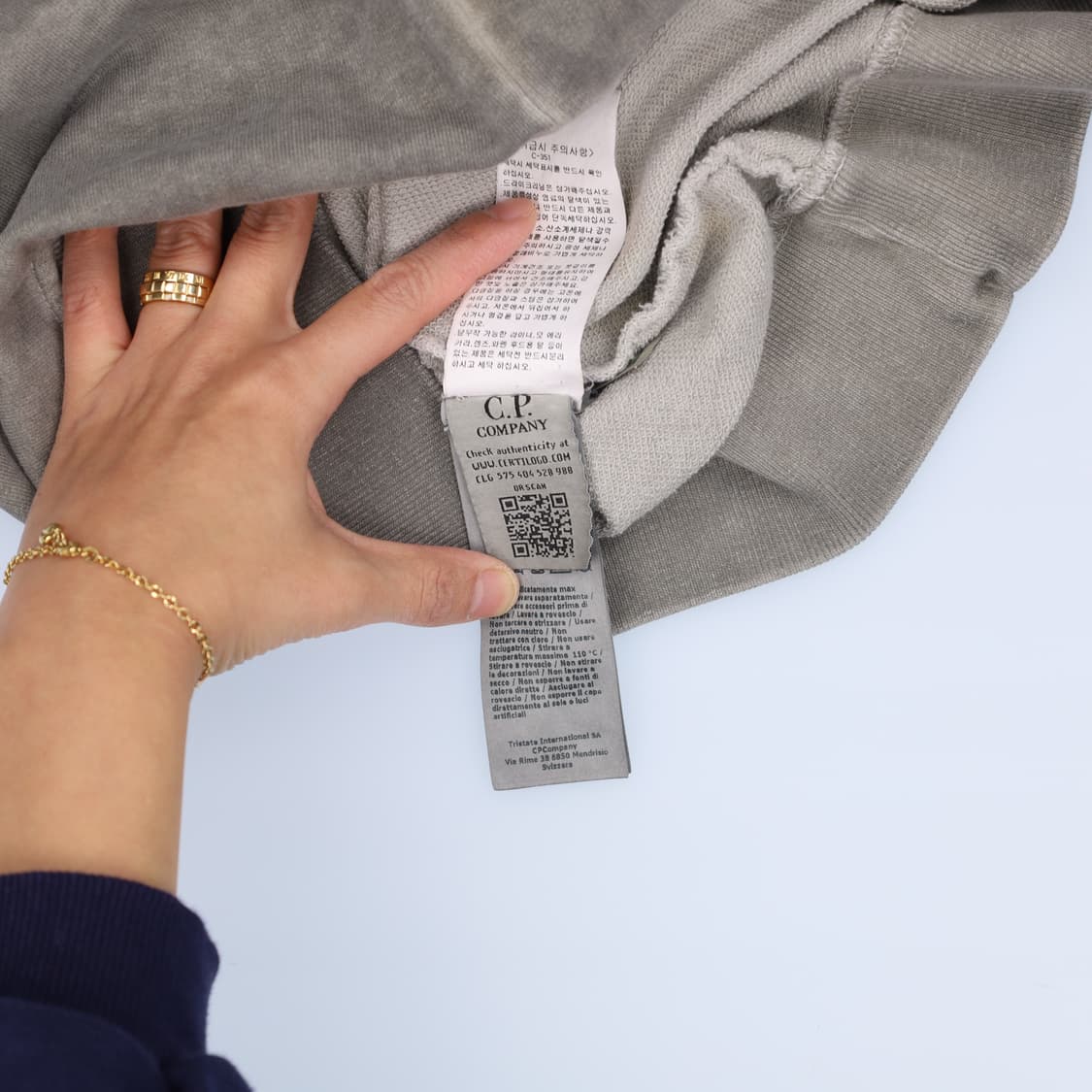 [L] CP컴퍼니 피그먼트 스웻셔츠 맨투맨 0119H1 상품이미지8