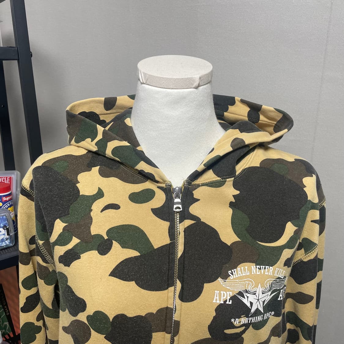 베이프 OG 1st 옐로우 카모 후드집업 상품이미지3