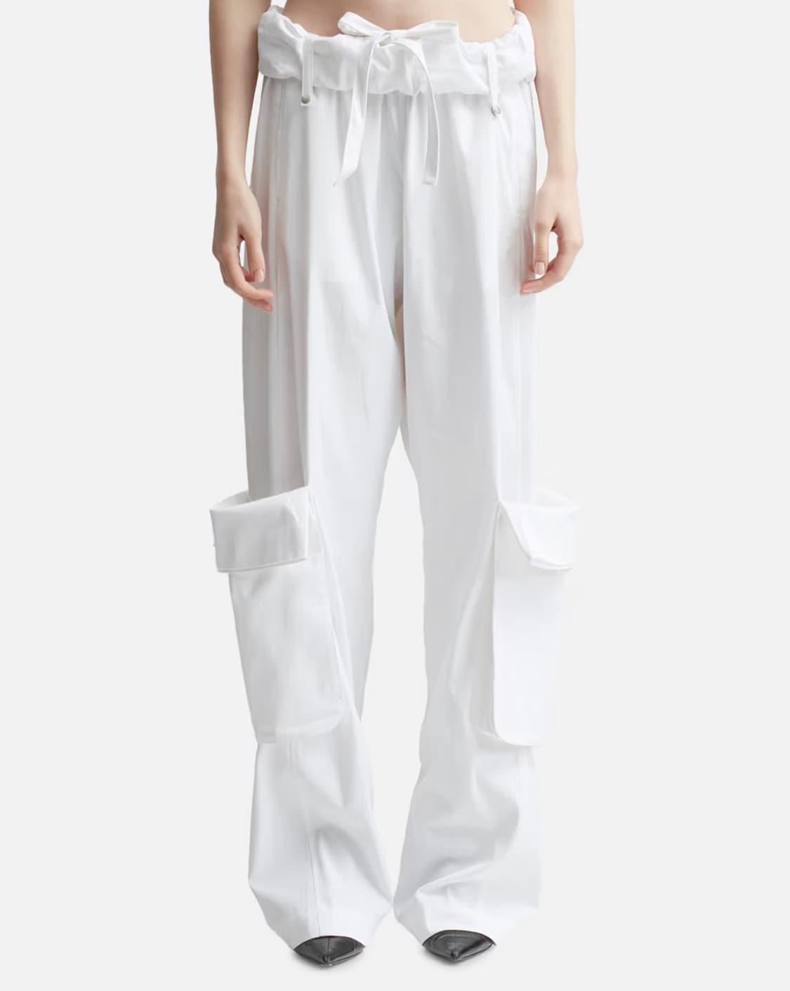 더오픈로덕트 롤드 웨이스트 카고 팬츠 바지 화이트 1 상품이미지5