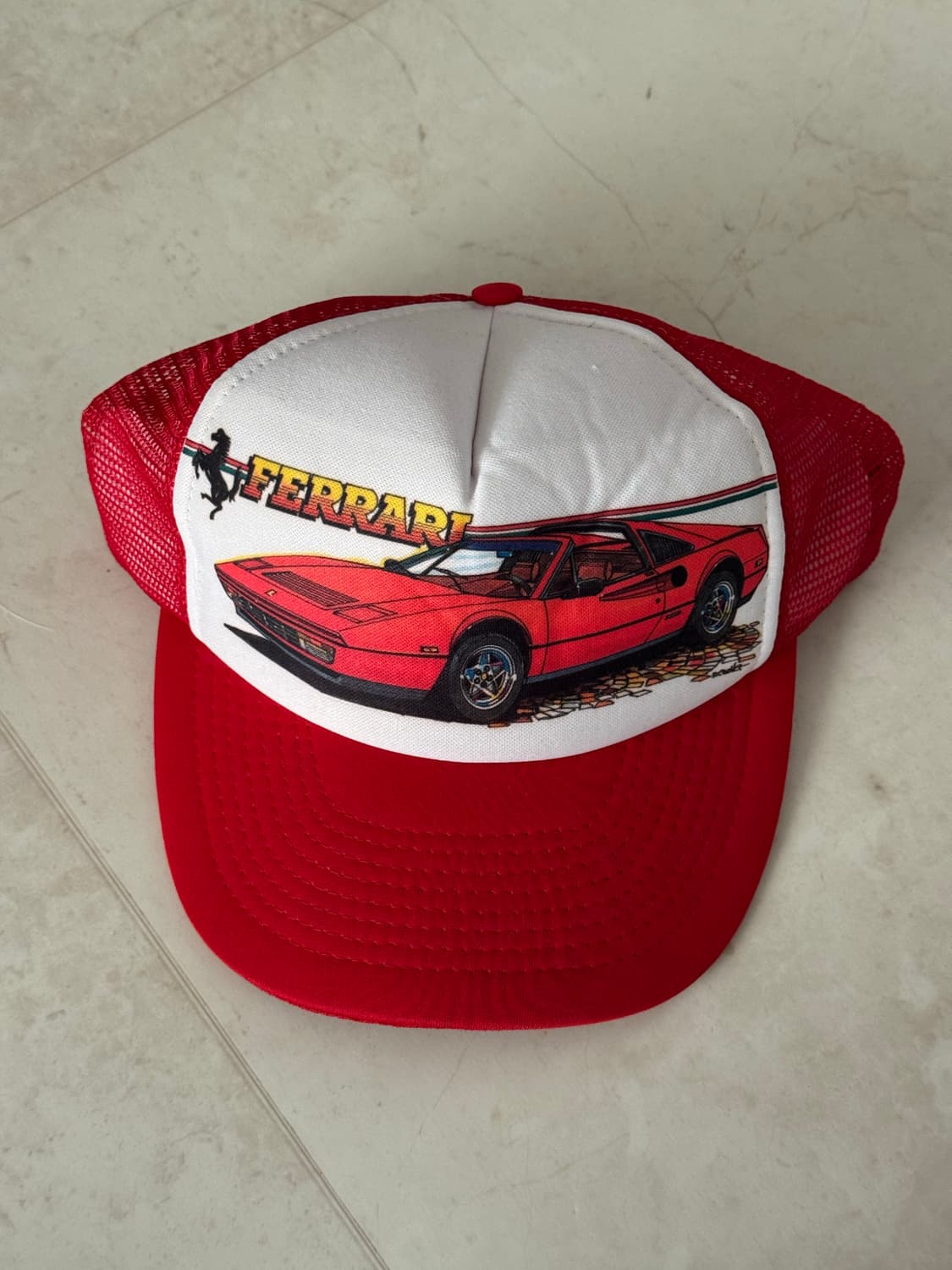 페라리 레드 트러커 캡 상품이미지1