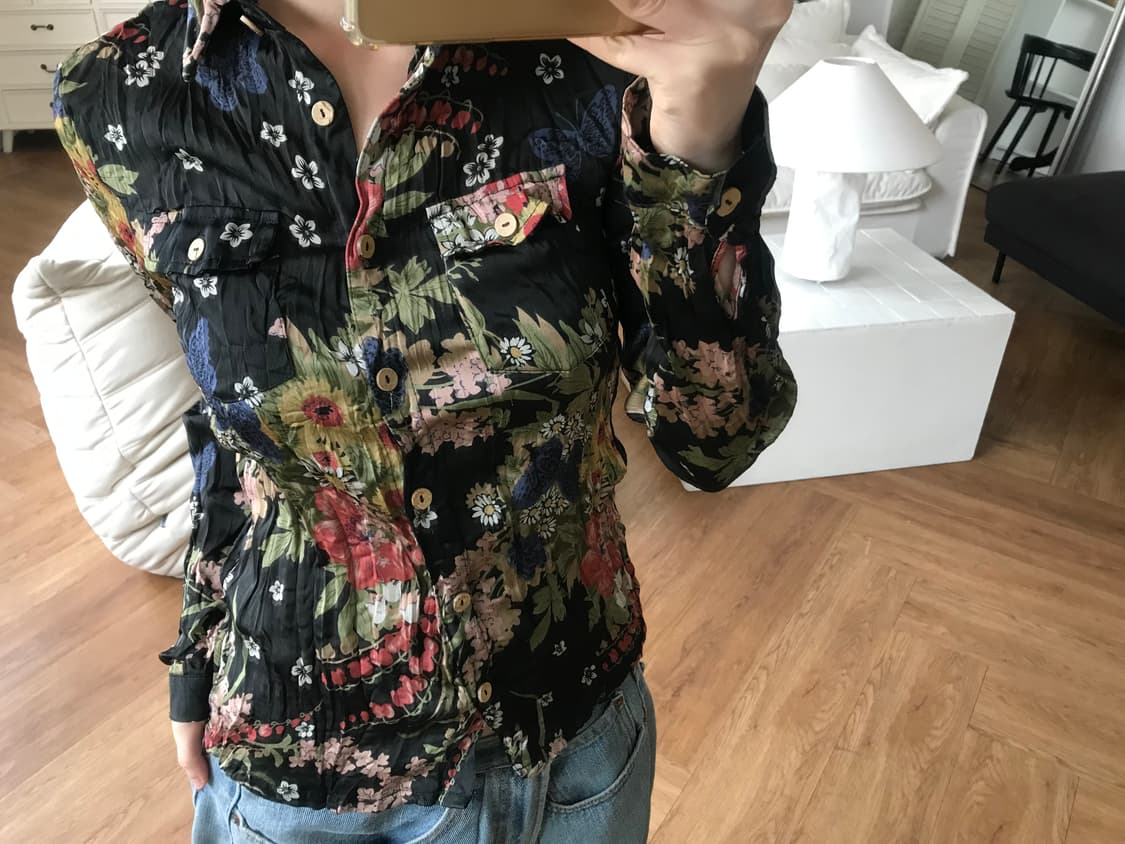 vintage pattern blouse 상품이미지3