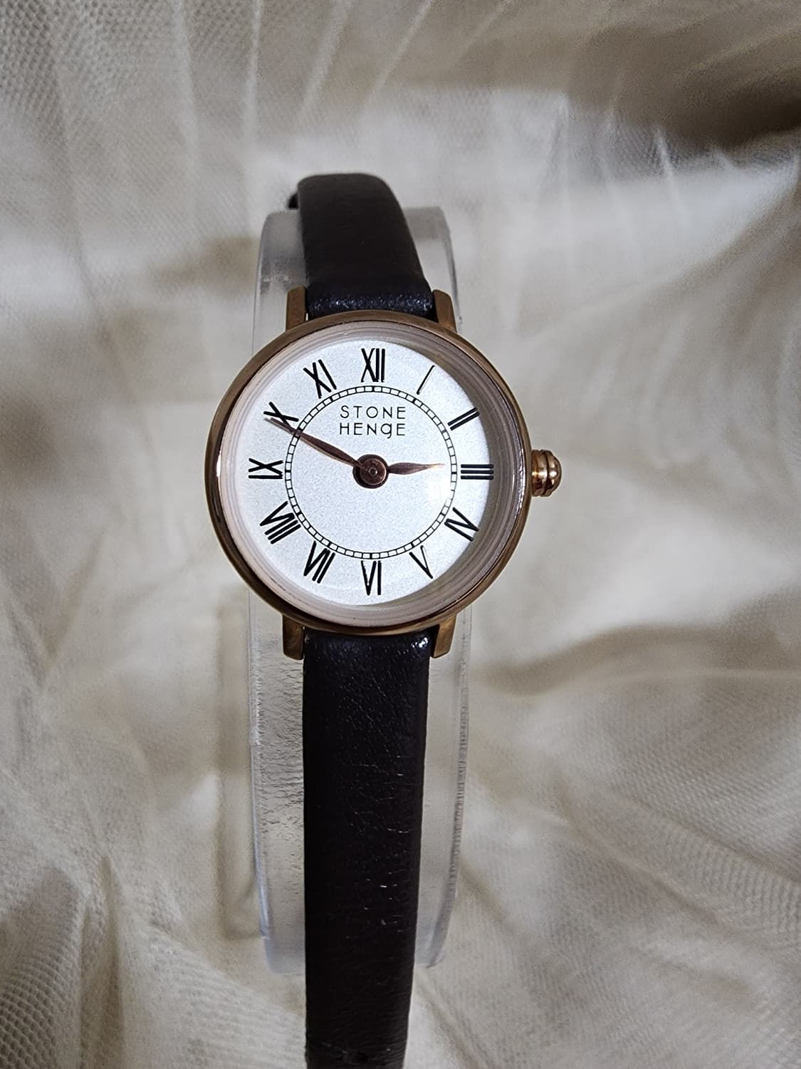 스톤헨지 가죽 시계 Roman Dial 여성용 상품이미지1