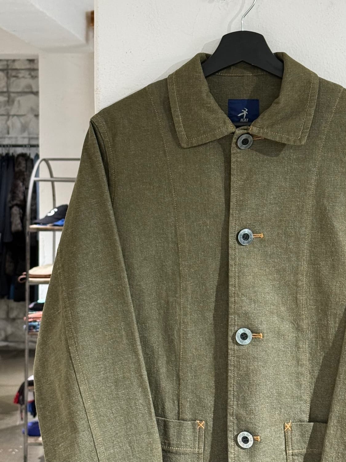 하이 스포팅 기어 올리브 코튼 워크 자켓 상품이미지2