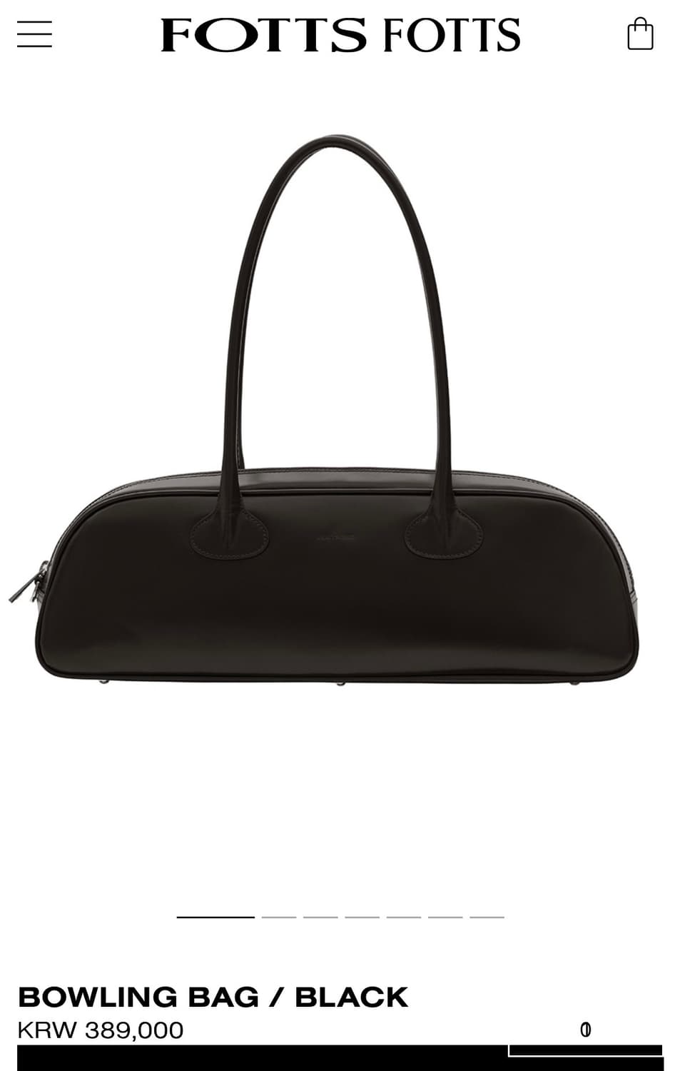Fotts fotts BOWLING BAG / BLACK 포츠포츠 보울 상품이미지1