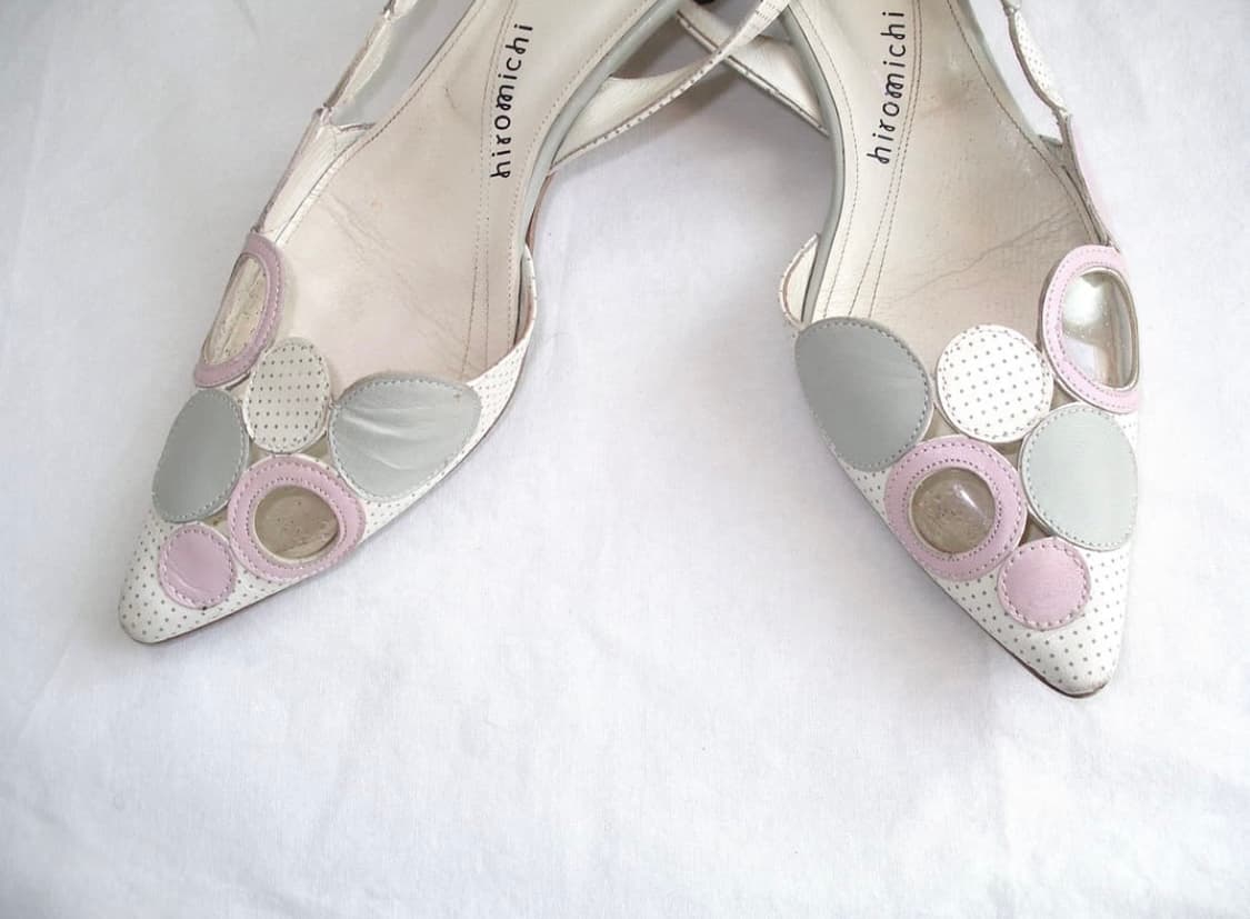 히로미치나카노 patched kitten heels 상품이미지4