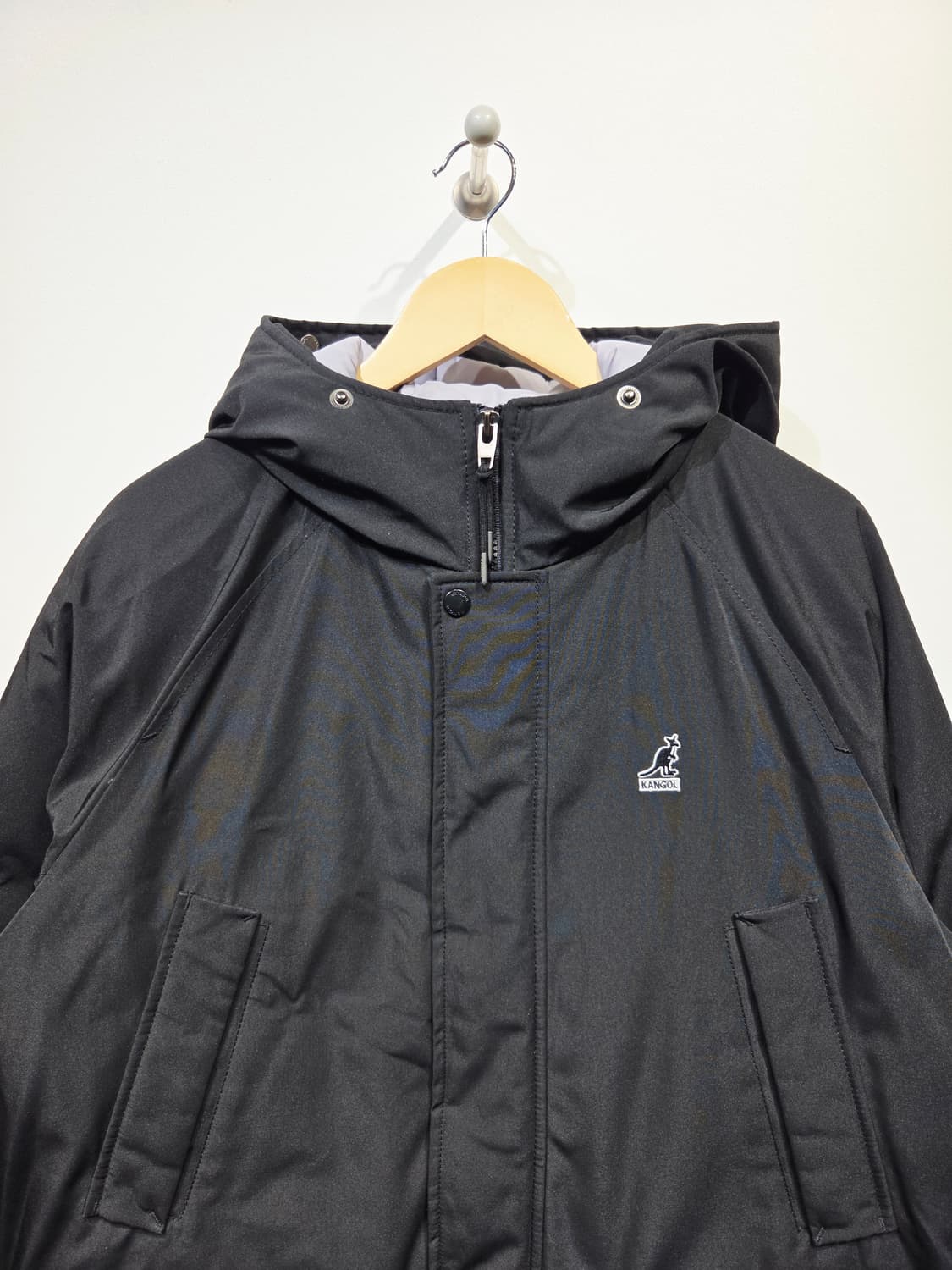 캉골 덕다운 블랙 야상 패딩 상품이미지3