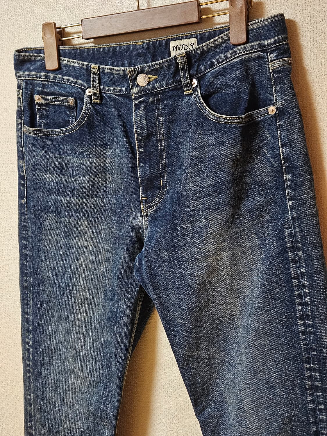 모드나인 펑크타운 슬림 스트레이트 진 청바지 상품이미지2