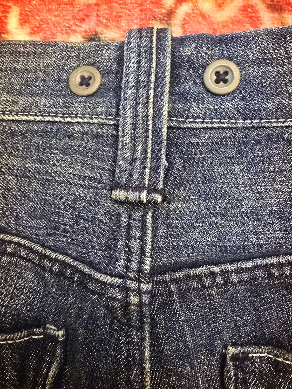 90s리바이스 (Levi's 519) 일본 빈티지 천연염색 데님 팬츠 상품이미지6