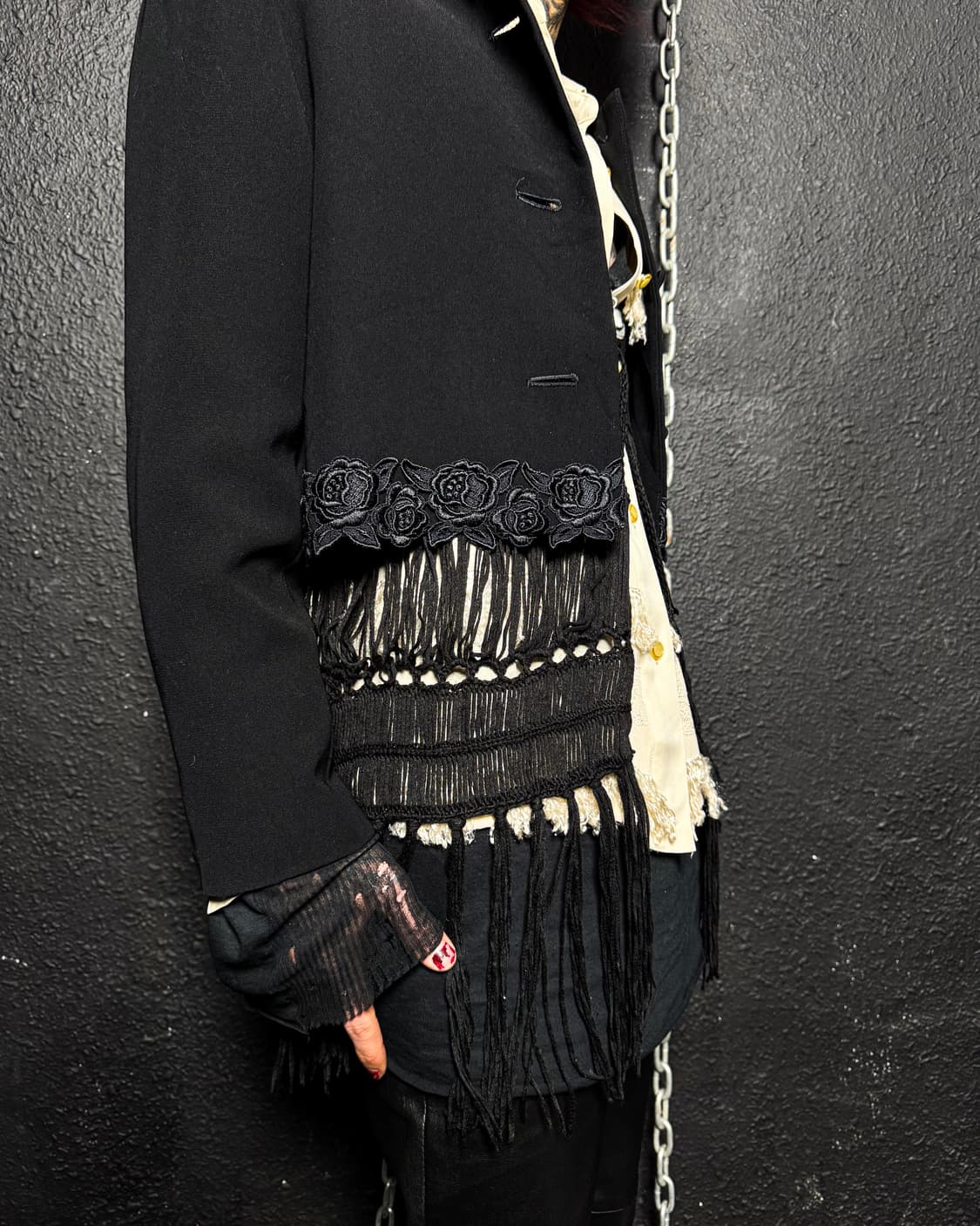 Cropped No-Collar Jacket 상품이미지5