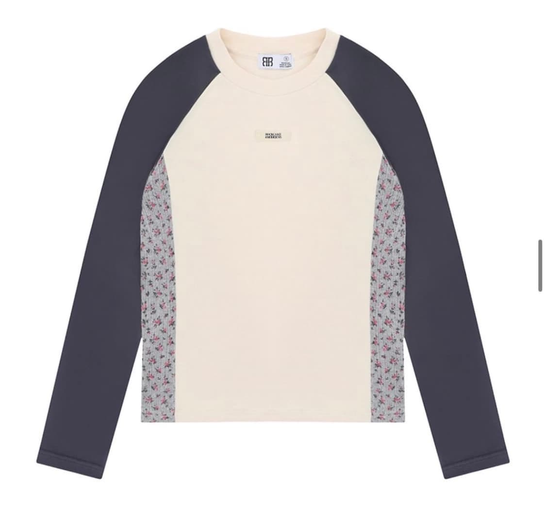 락케이크 플라워패턴 롱슬리브 긴팔티셔츠 상품이미지1