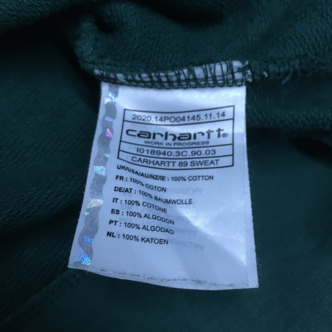 칼하트 백로고 맨투맨 DD23 상품이미지3