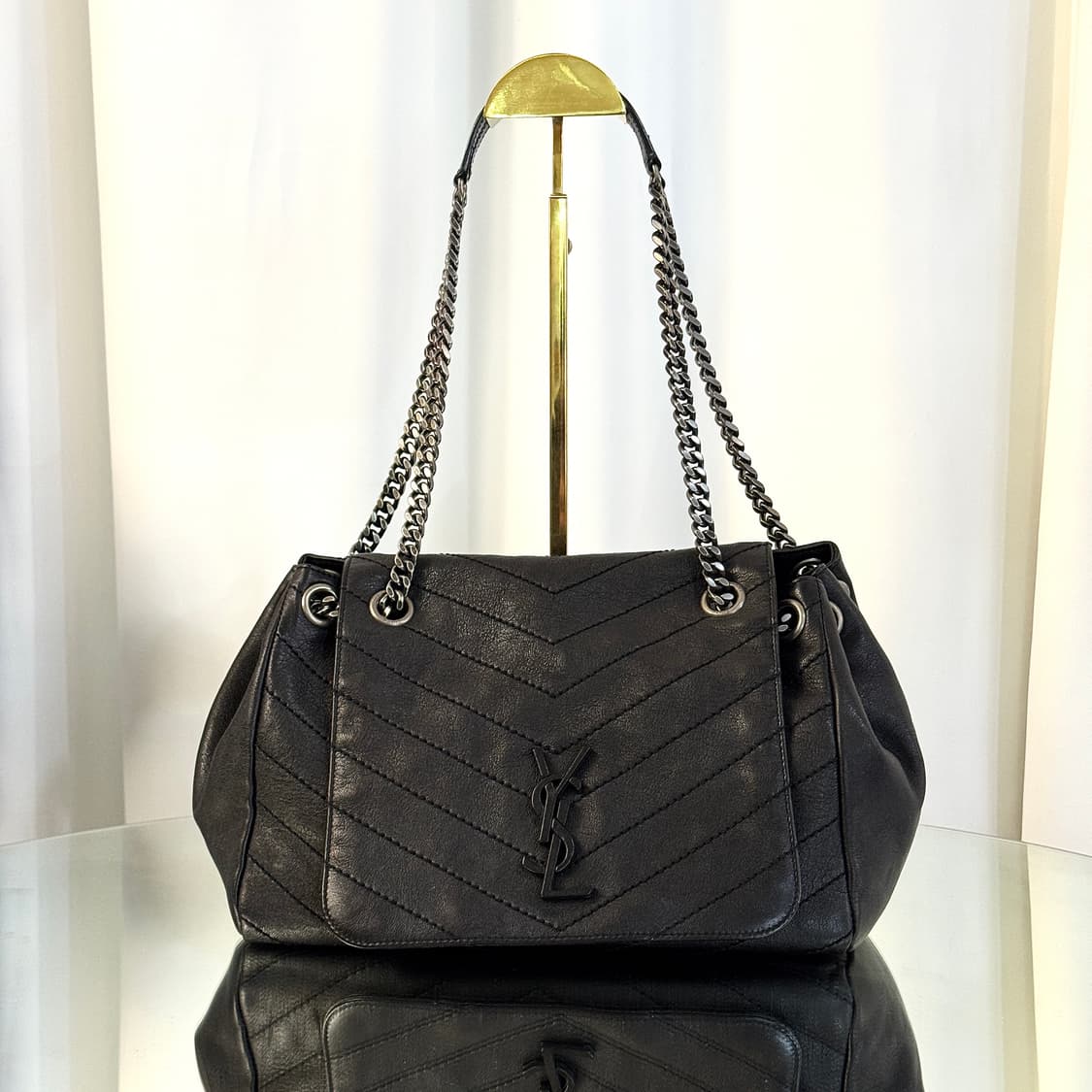 입생로랑 니키백 미디움 블랙 신형  상품이미지3