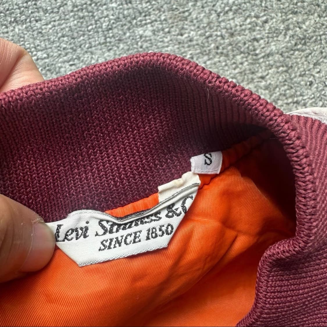 90s Vintage Levi‘s 리바이스 더스트 핑크 MA-1 자켓 상품이미지5