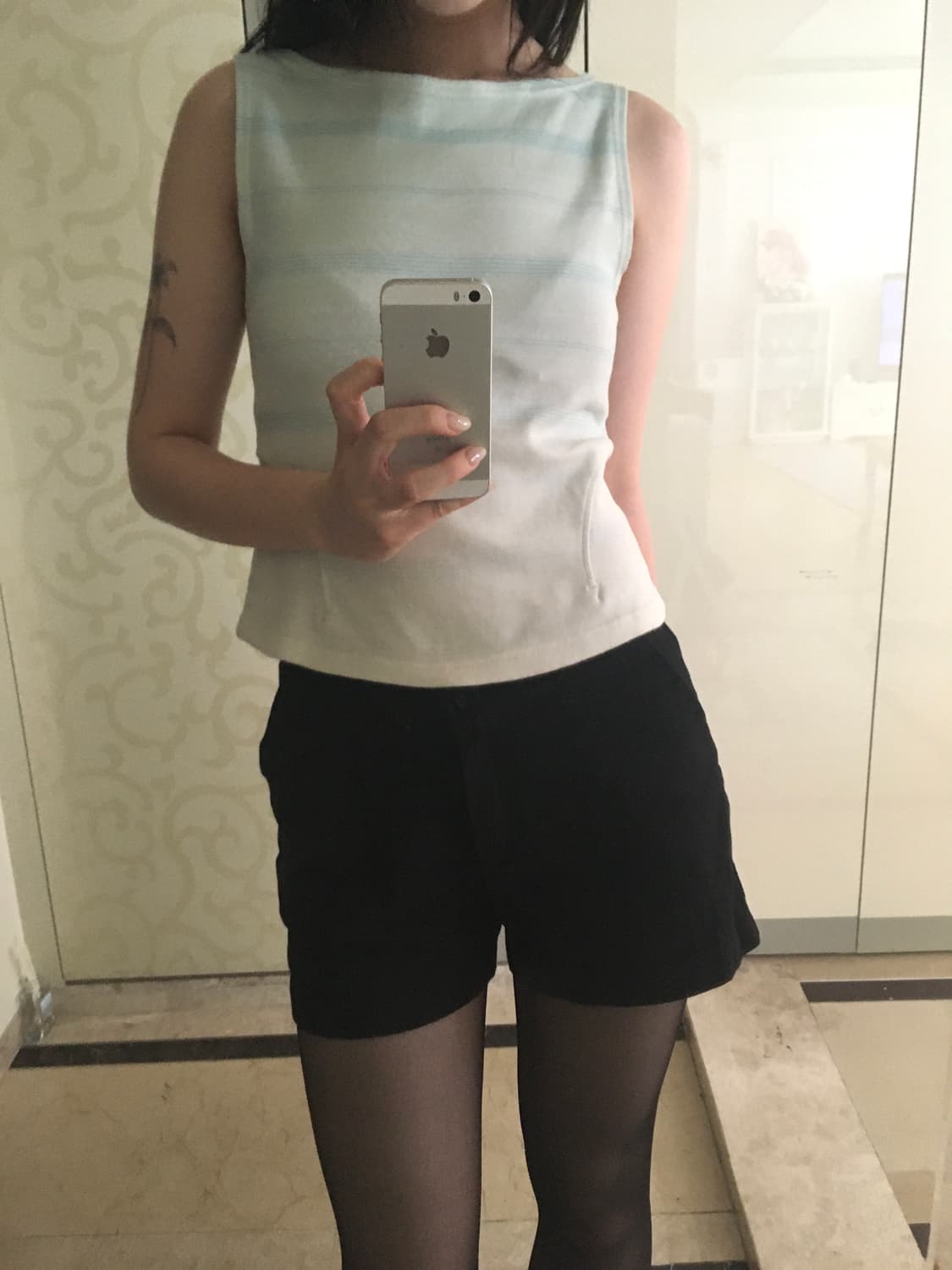 UlikaSanctus stripe sleeveless palegreen 상품이미지3