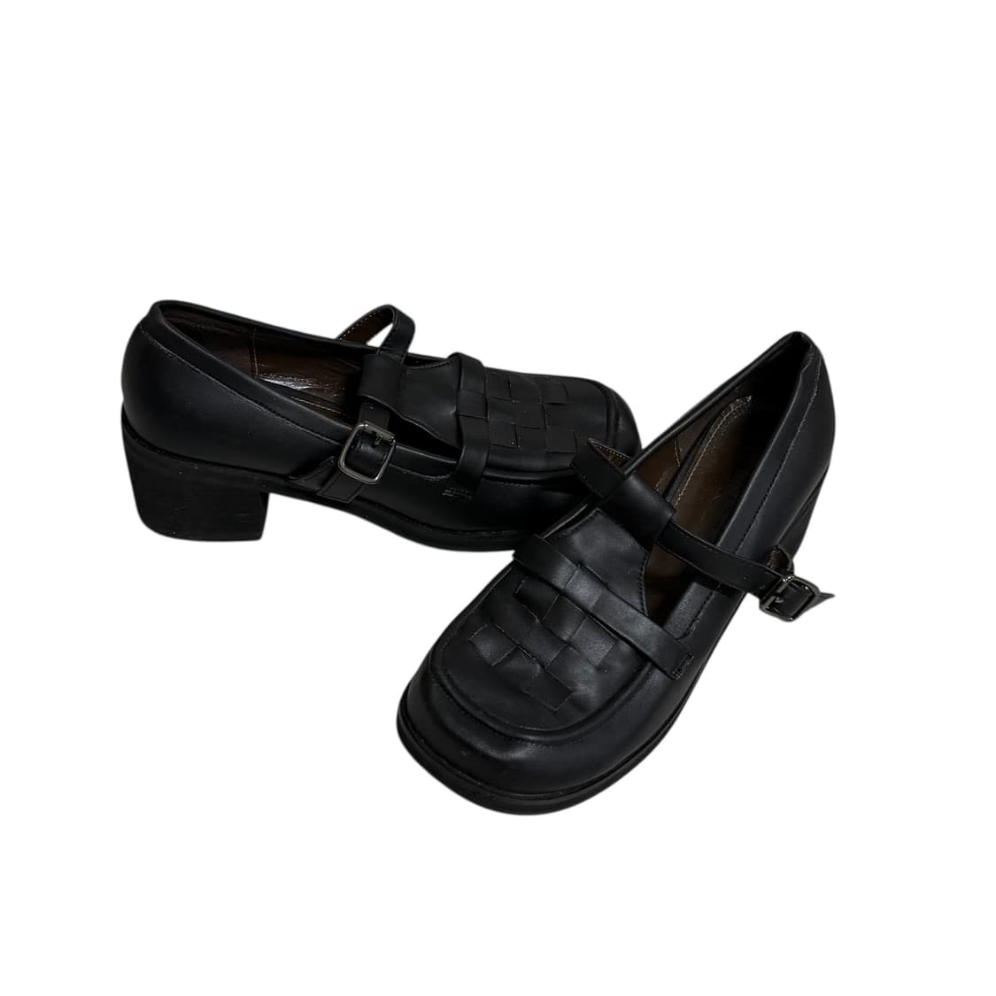 INTENSE 스퀘어 토 위빙 메리 제인 상품이미지3